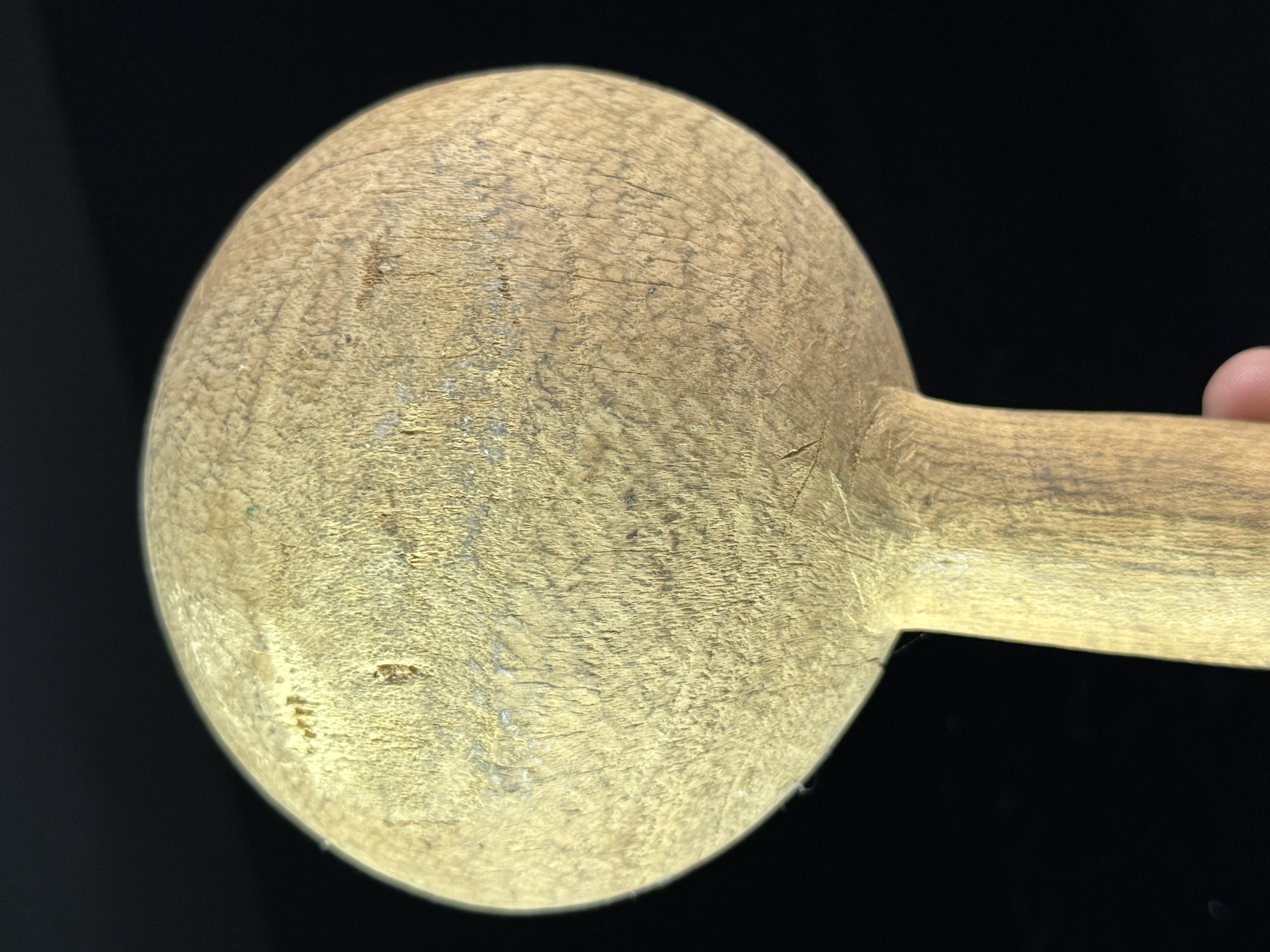 Tuareg Pyrography Decorated Hand Carved Wooden Ladle