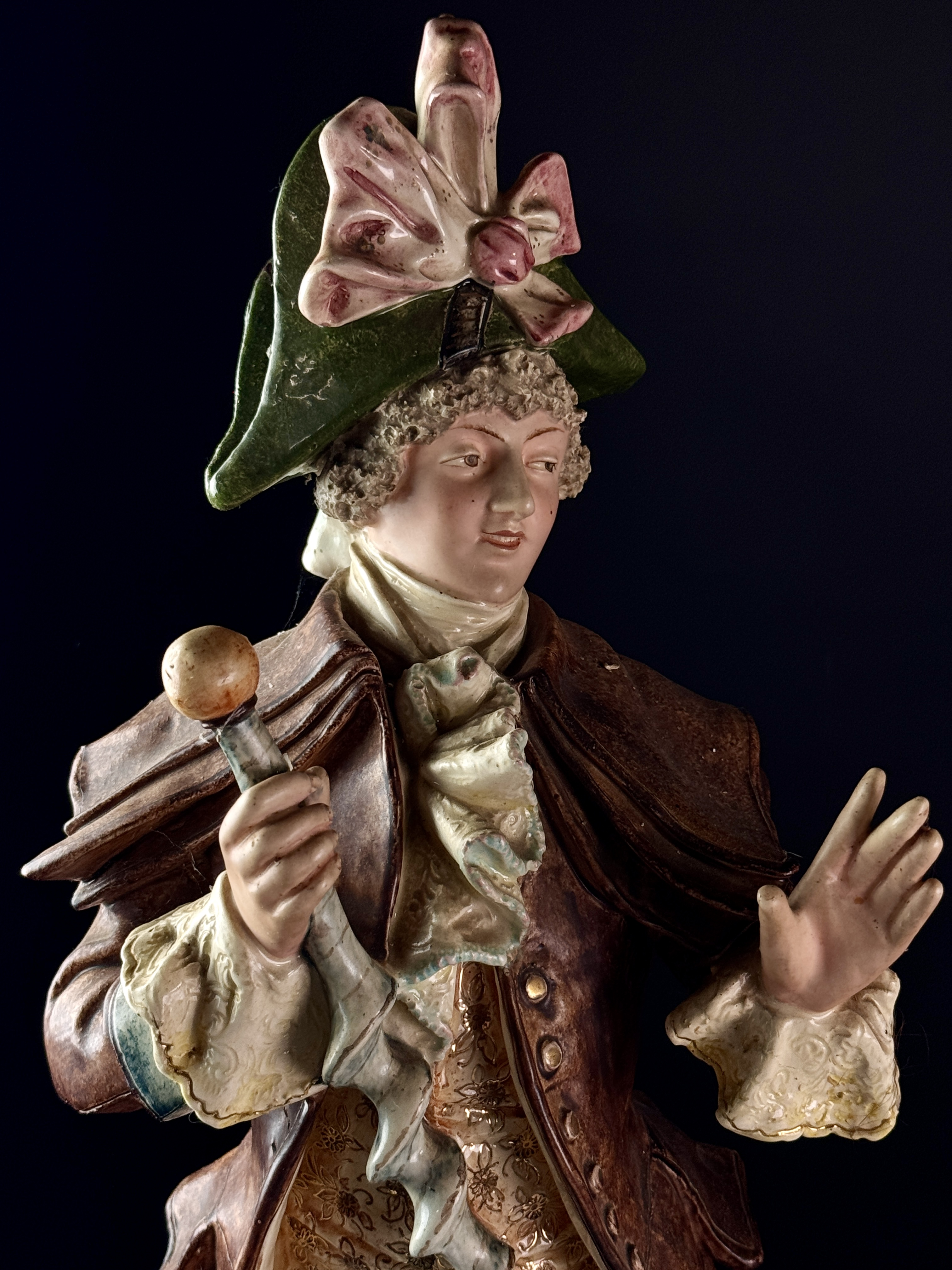 A Large Pair of Royal Dux Bohemia Porcelain Incroyable and Merveilleuse Figures