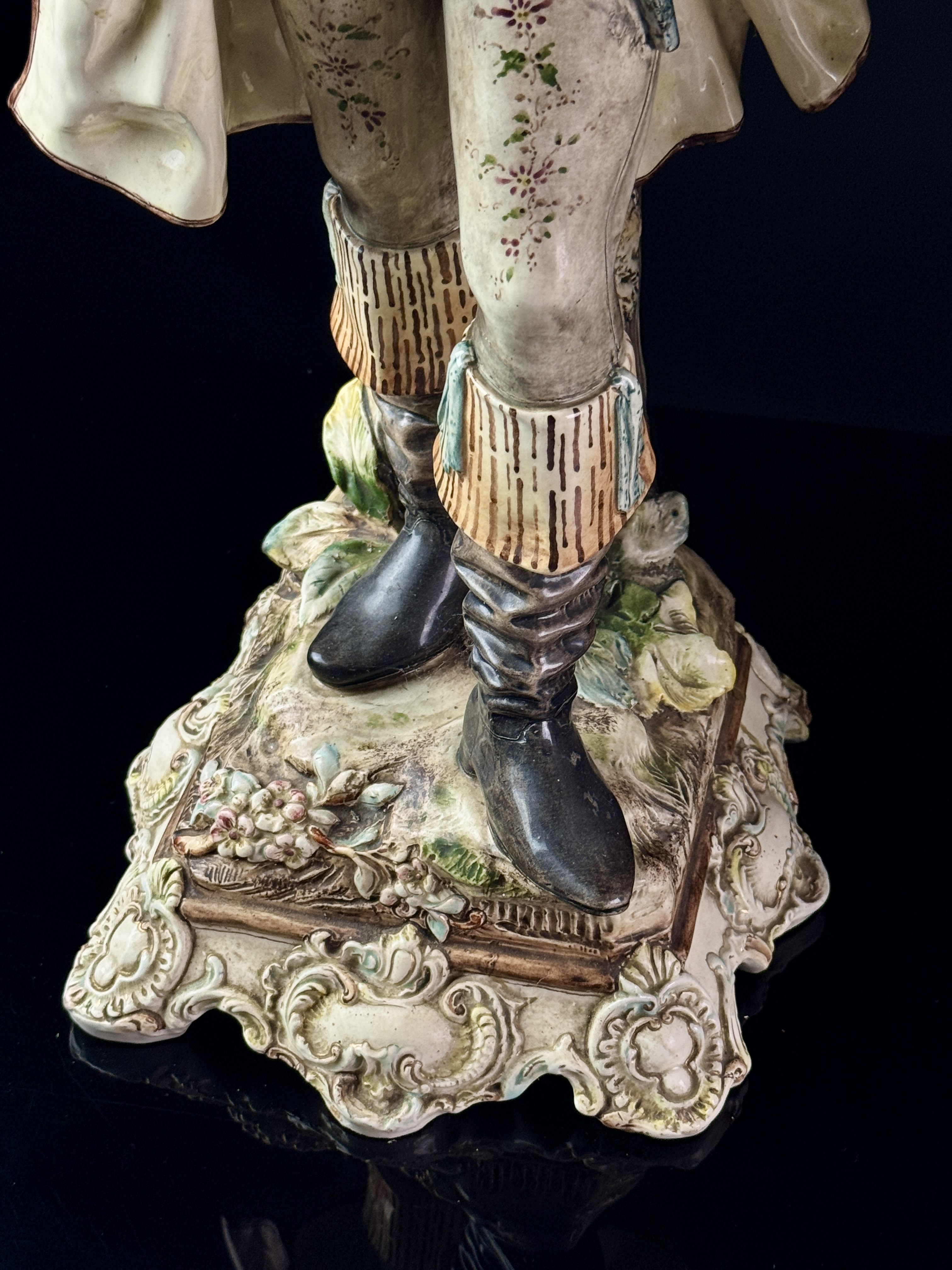 A Large Pair of Royal Dux Bohemia Porcelain Incroyable and Merveilleuse Figures