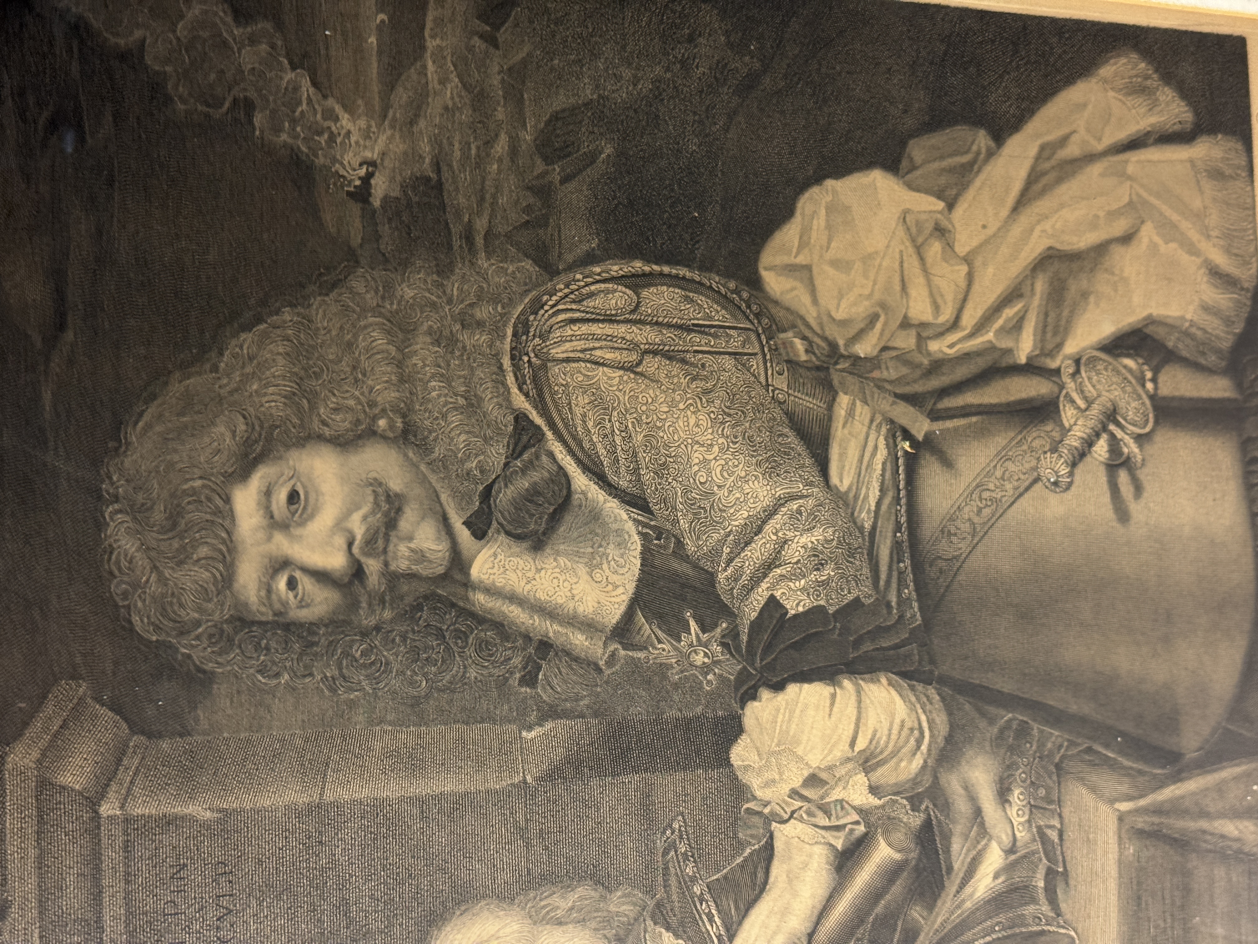 Antoine Masson after Nicolas Mignard Henri de Lorraine Comte d Harcourt Le Cadet a la Perle Engraving 1667