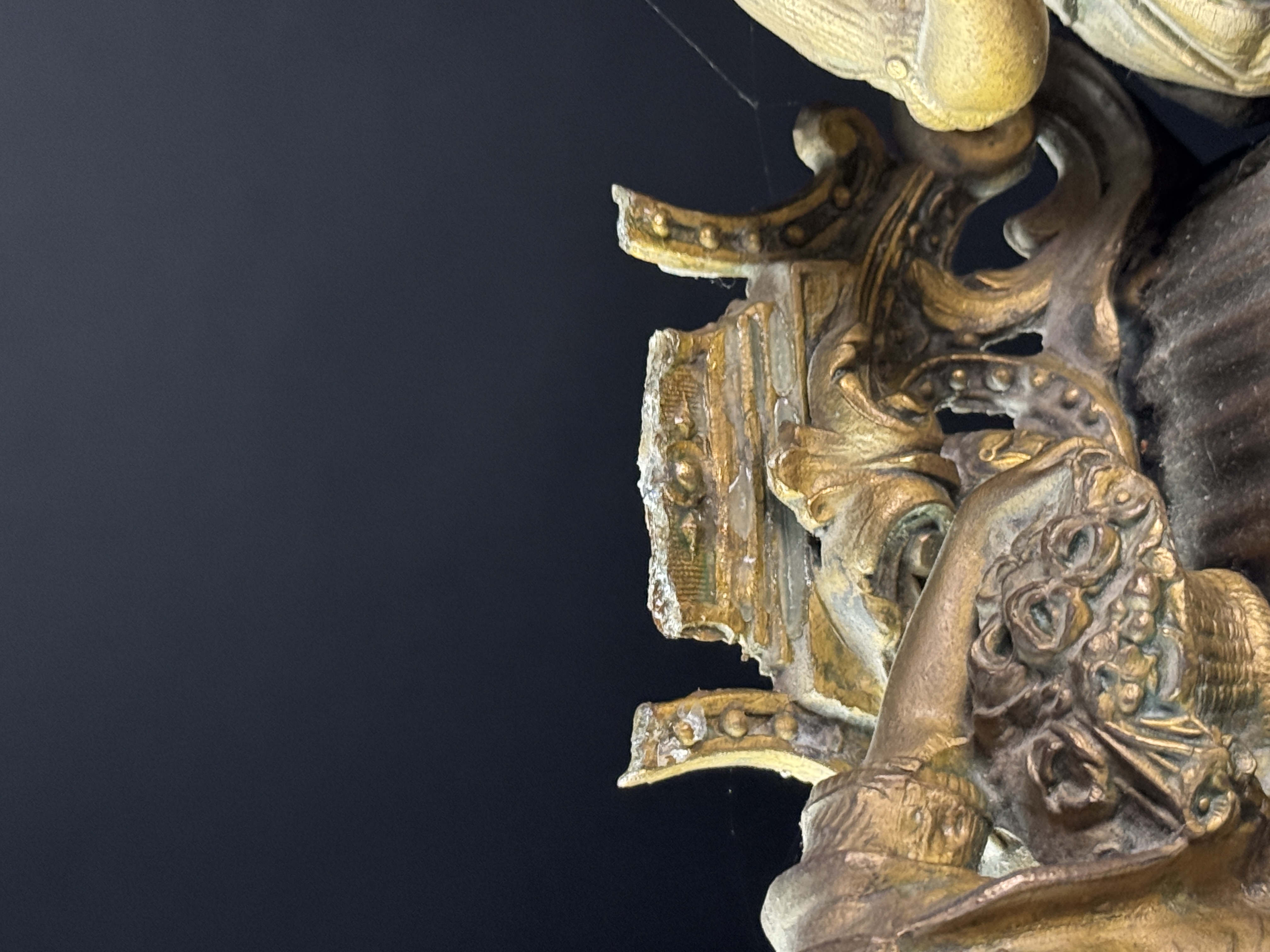 Two 19th Century French Gilt Metal Figural Mantel Clocks