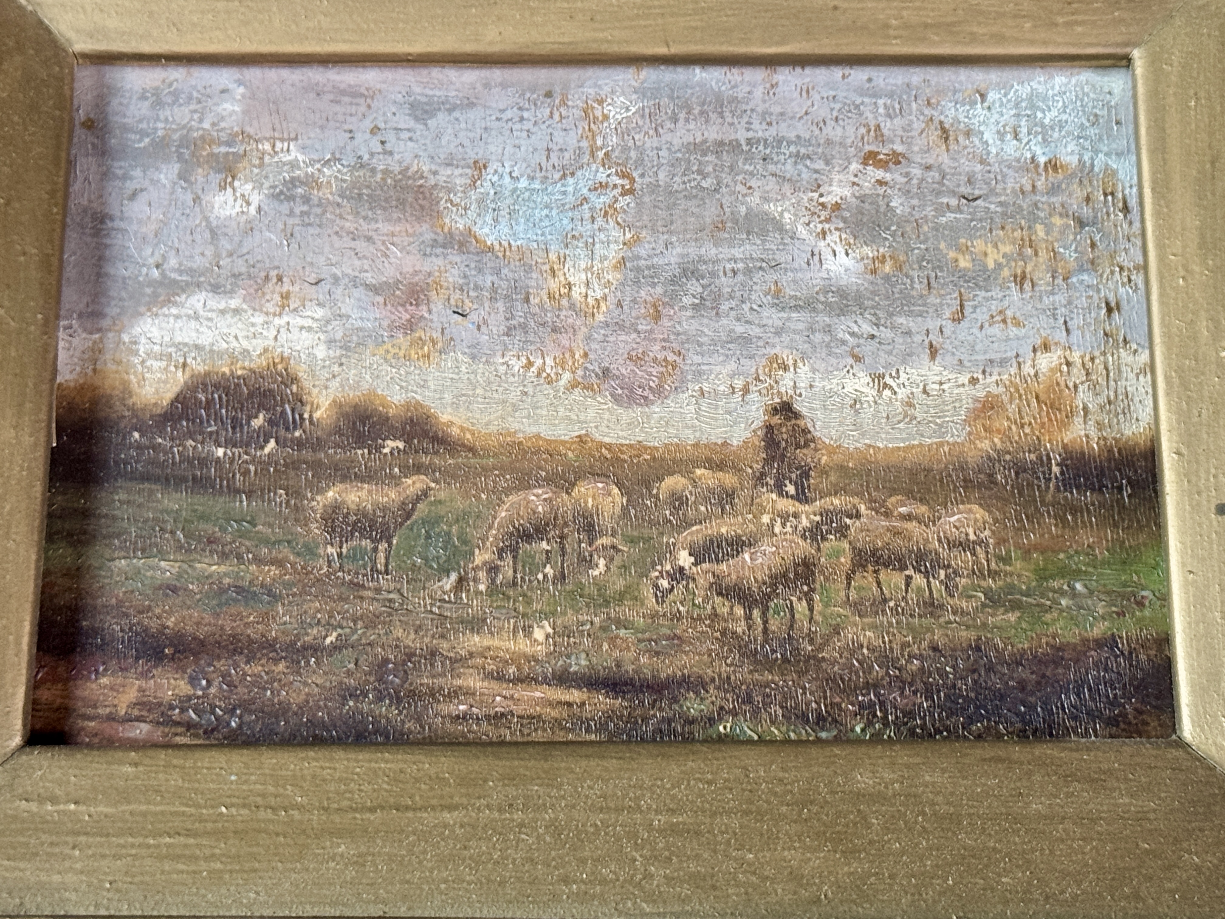 A Pair of 19th Century European School Landscape Oil Paintings on Wood Panel
