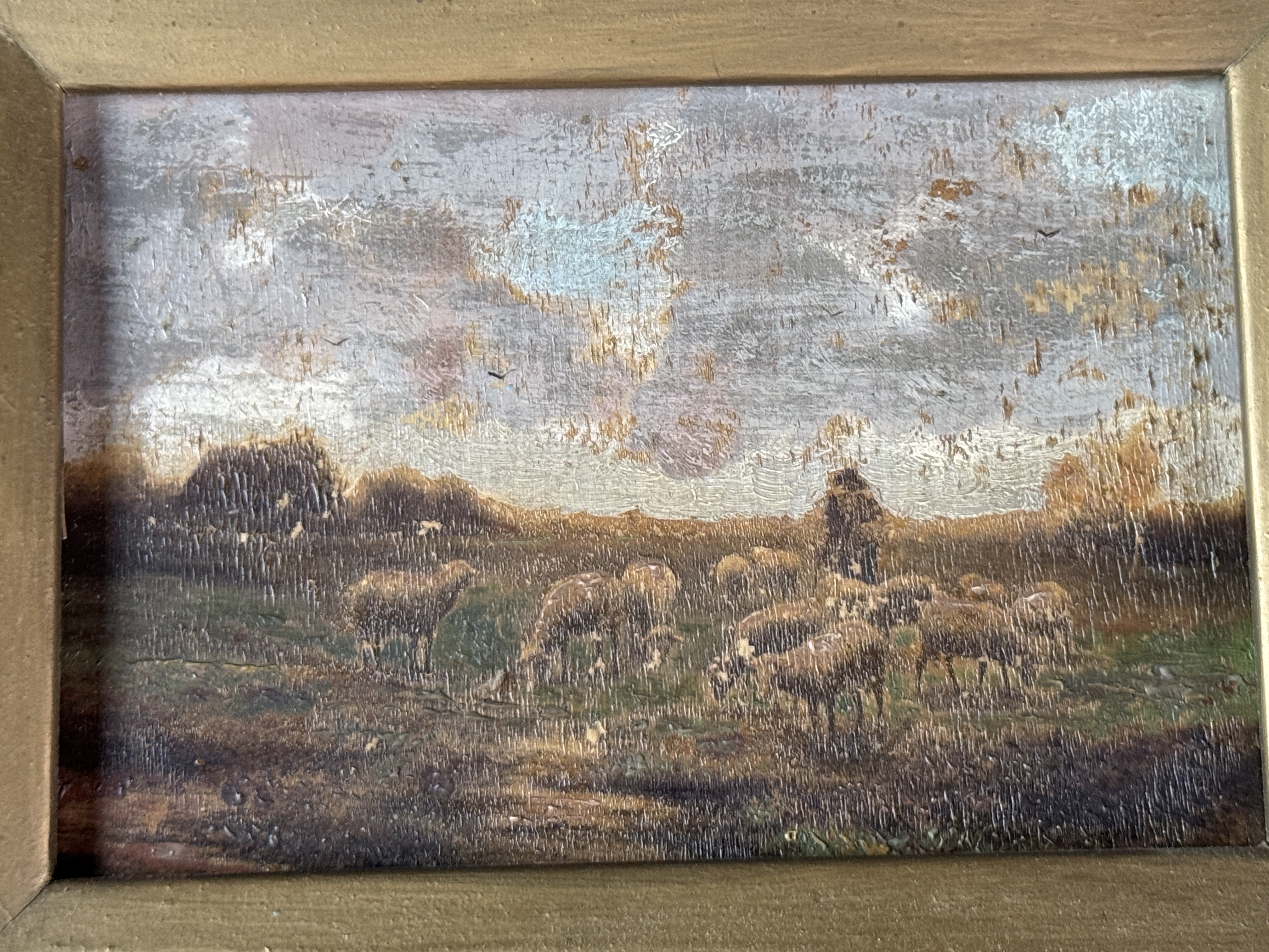 A Pair of 19th Century European School Landscape Oil Paintings on Wood Panel