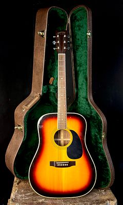 1978 Takamine F-360SD Lawsuit Era Sunburst Dreadnought Acoustic Guitar. This Takamine & Co. 