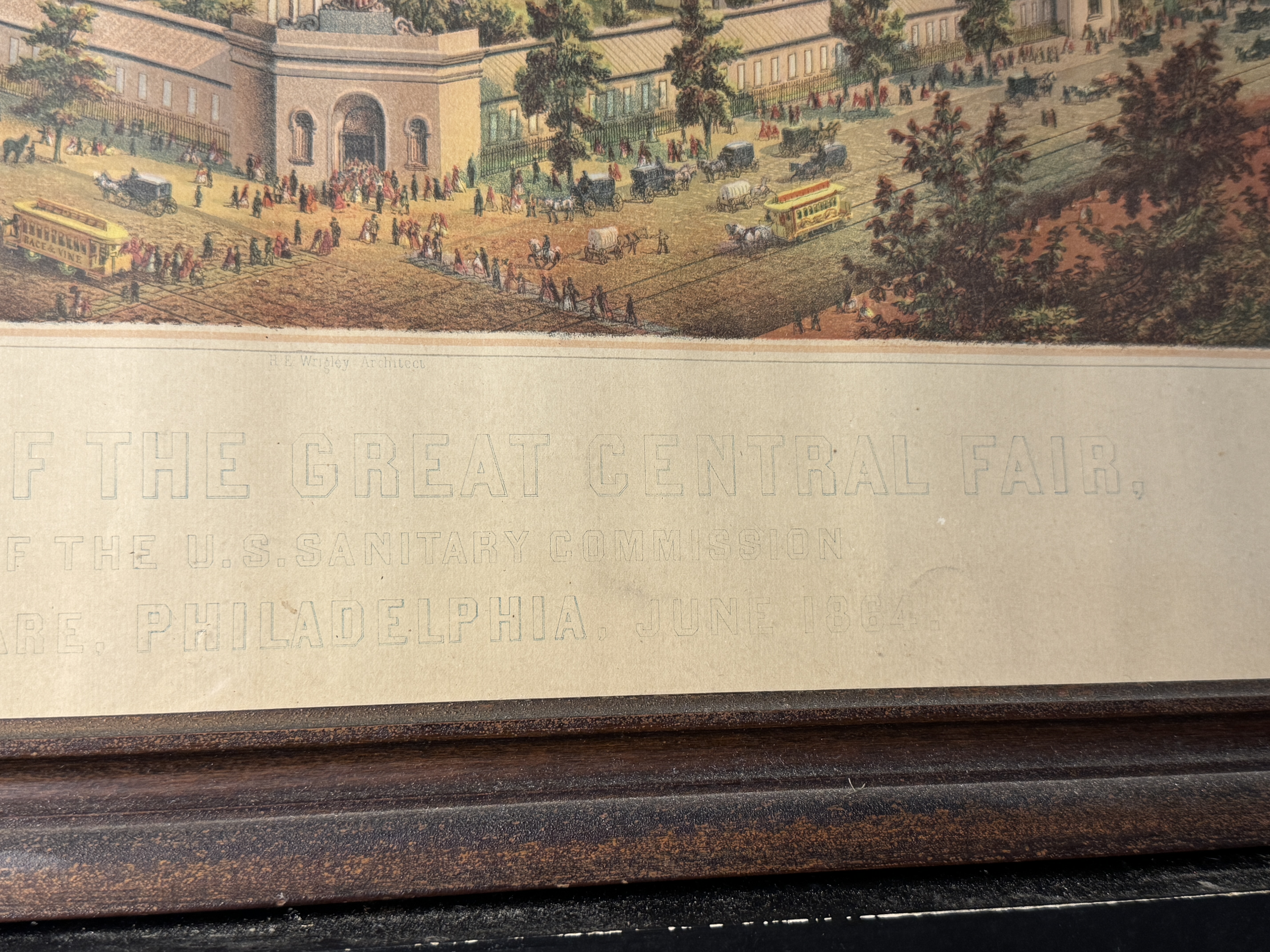 1864 James Queen, Buildings of the Great Central Fair, Logan Square, Philadelphia,