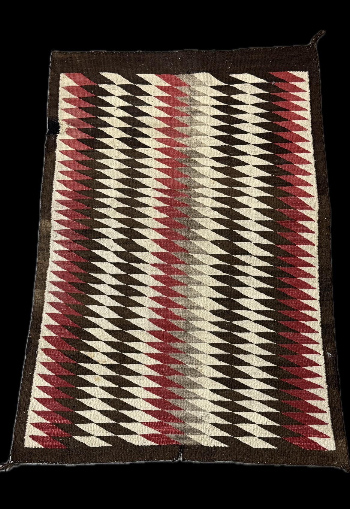 Antique Navajo Eye Dazzler Wool Rug