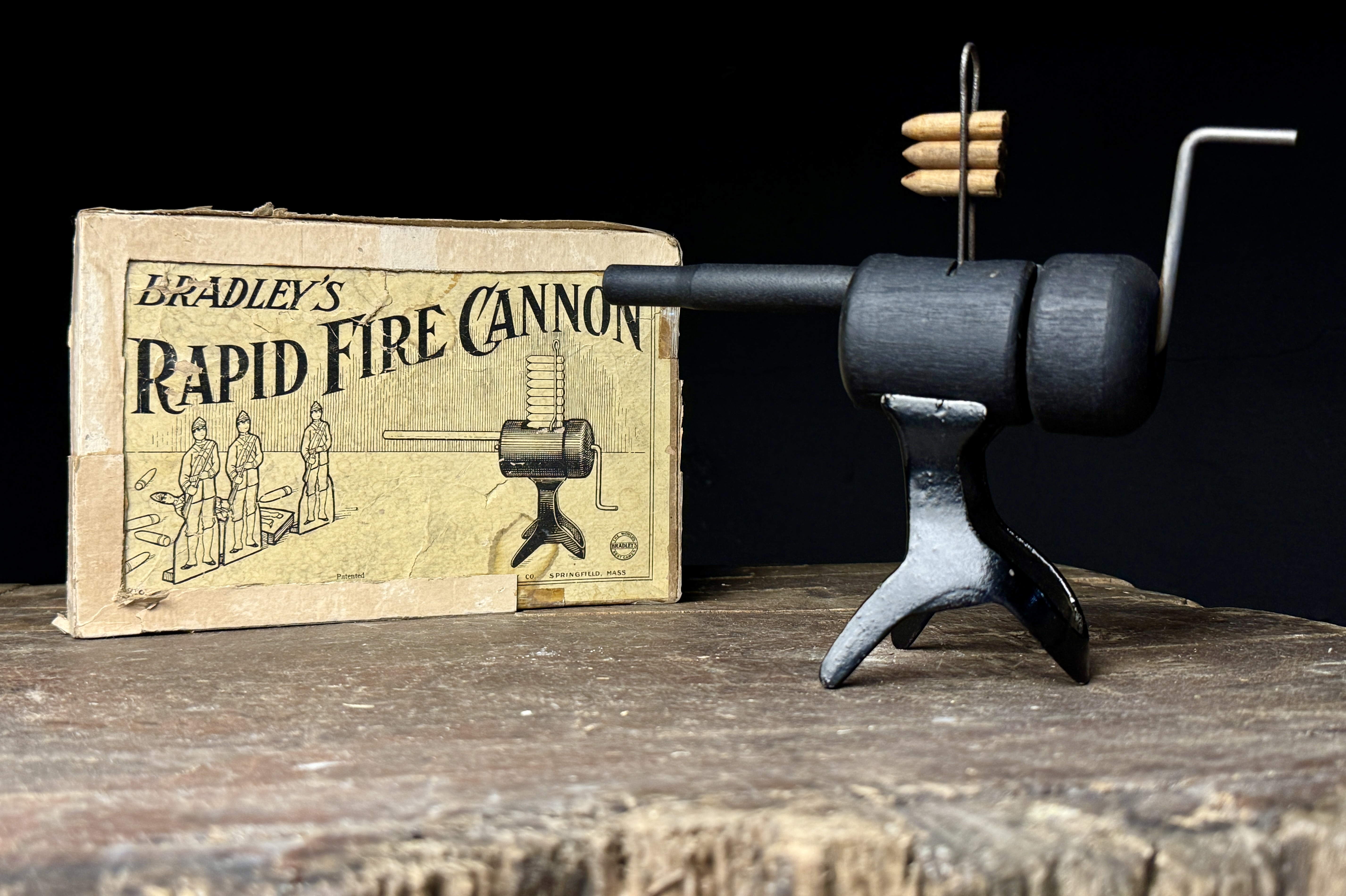 Milton Bradley Bradley's Rapid Fire Cannon Game Number 4218 with Original Box