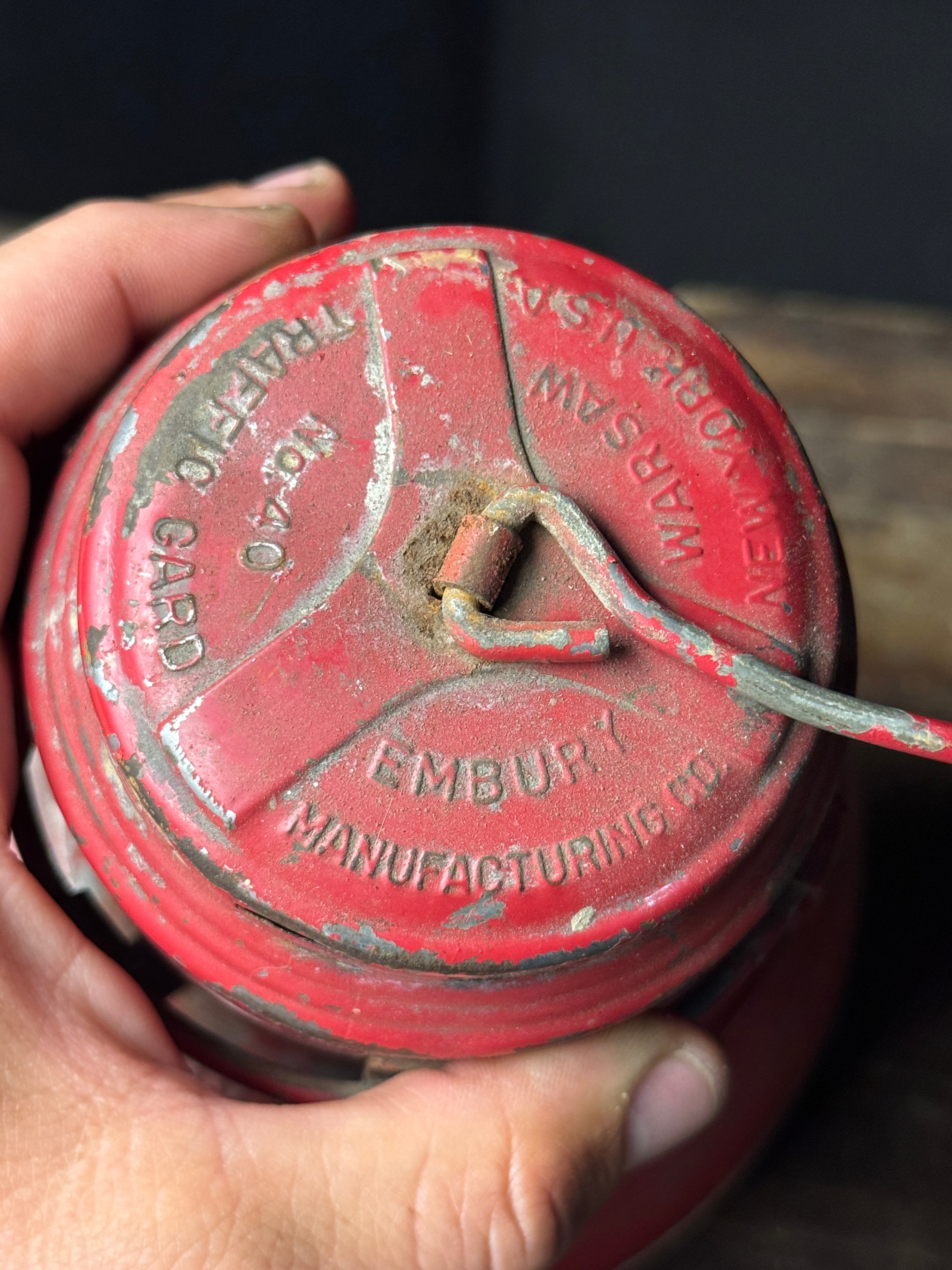 Embury Manufacturing Co. No. 40 Traffic Gard City of Rochester Kerosene Lantern