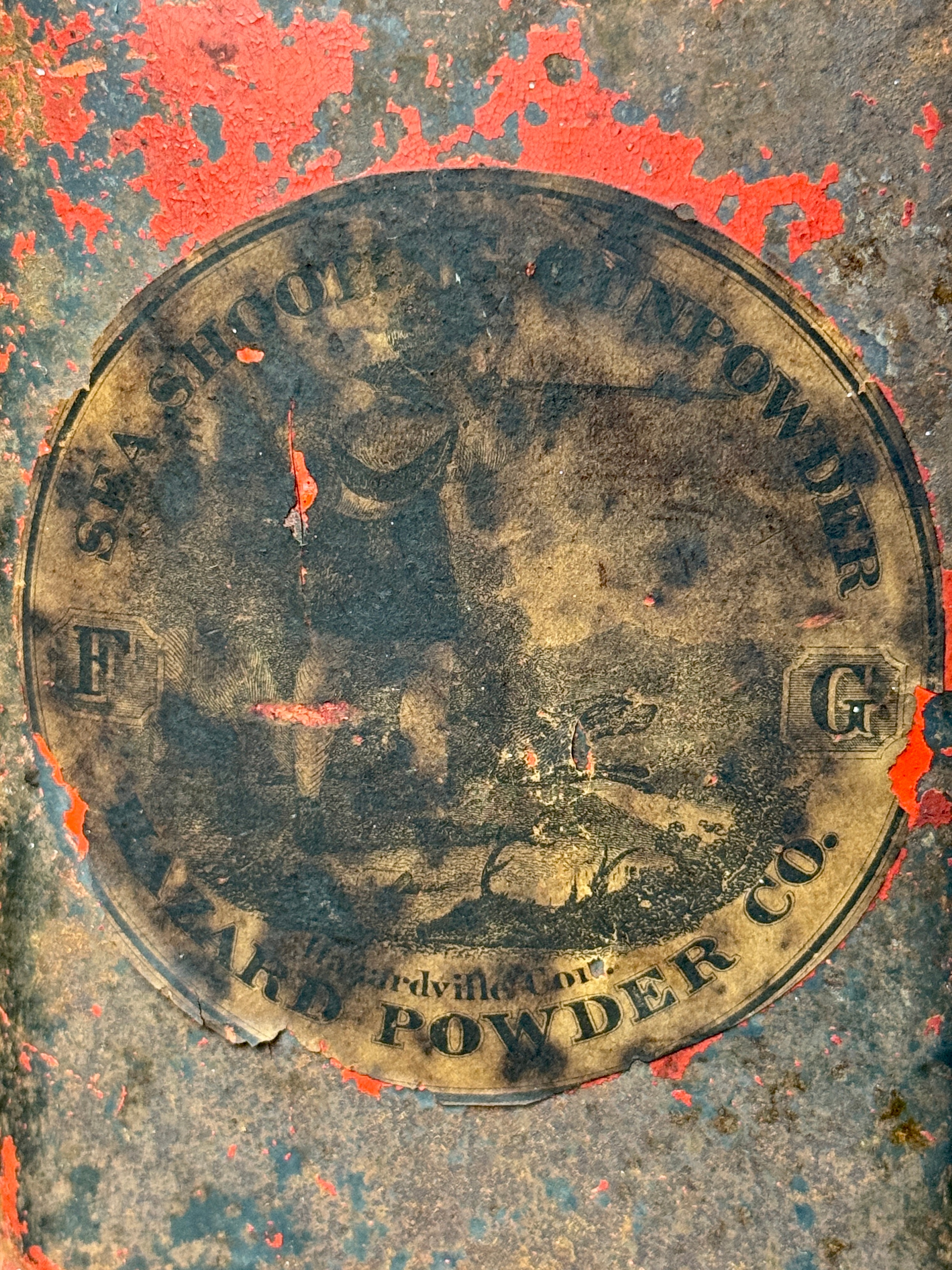 An Assortment of Antique Hazard Powder Co. and DuPont Gunpowder Tins