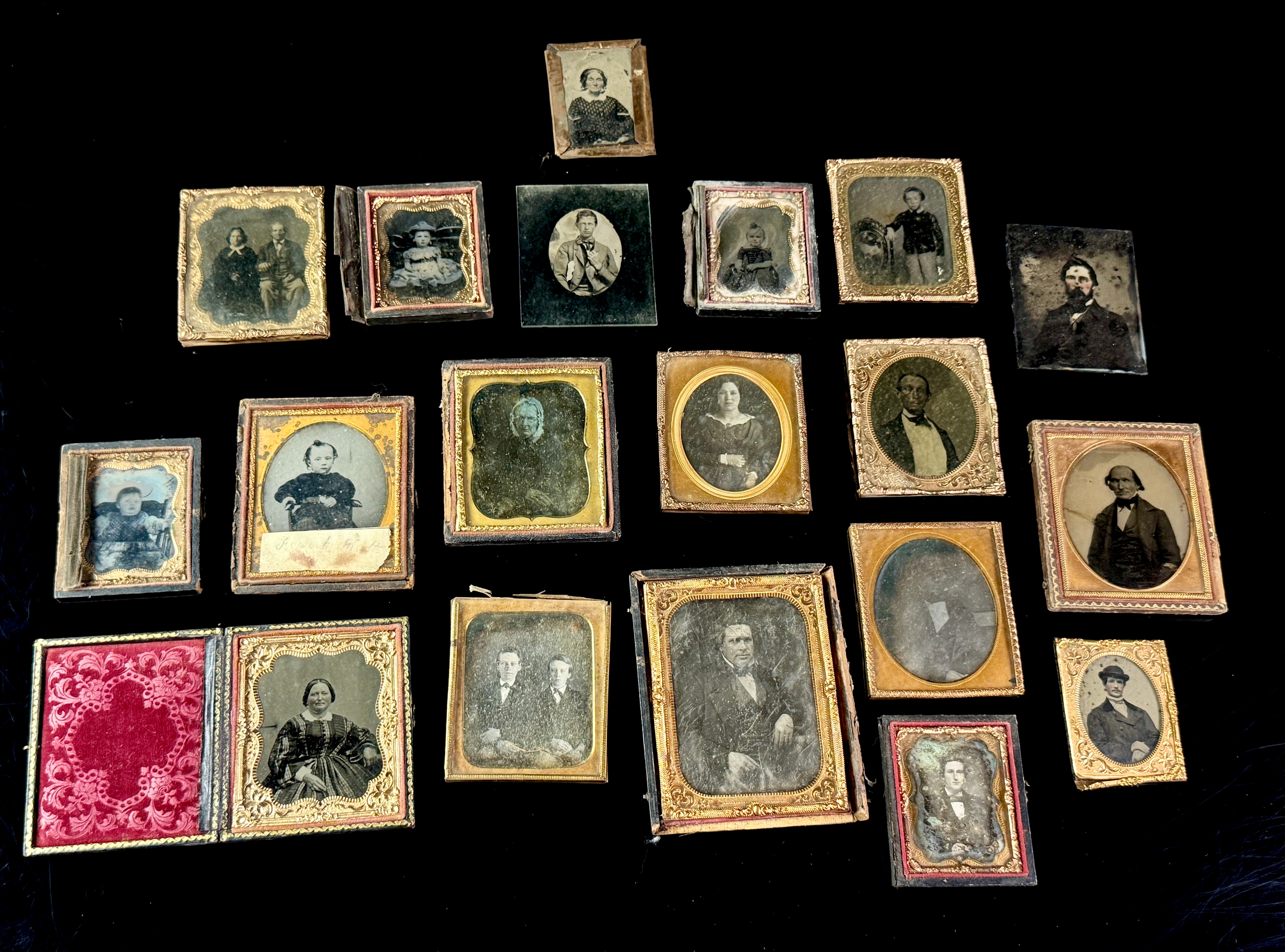 A Collection of Nineteenth Century Daguerreotype, Ambrotype, and Tintype Portraits