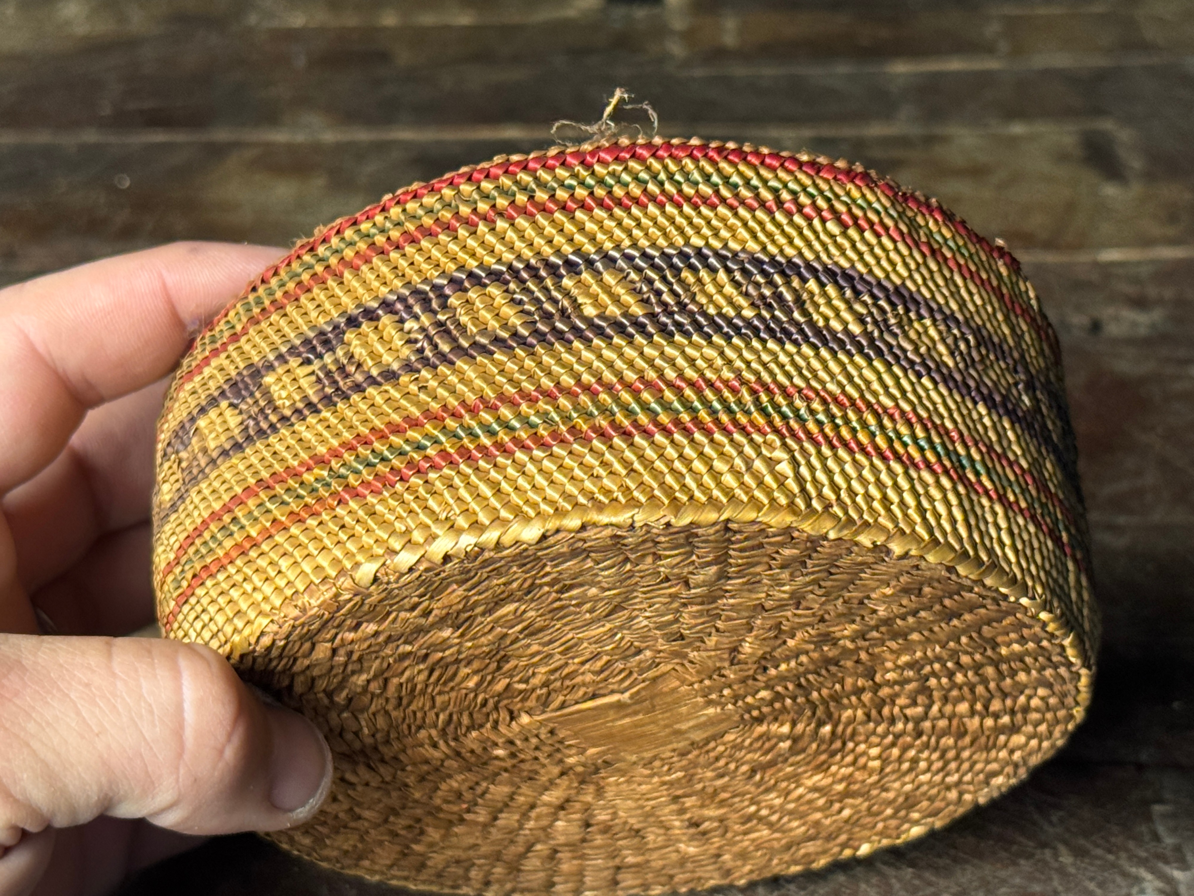 Makah Northwest Coast Coiled Basket
