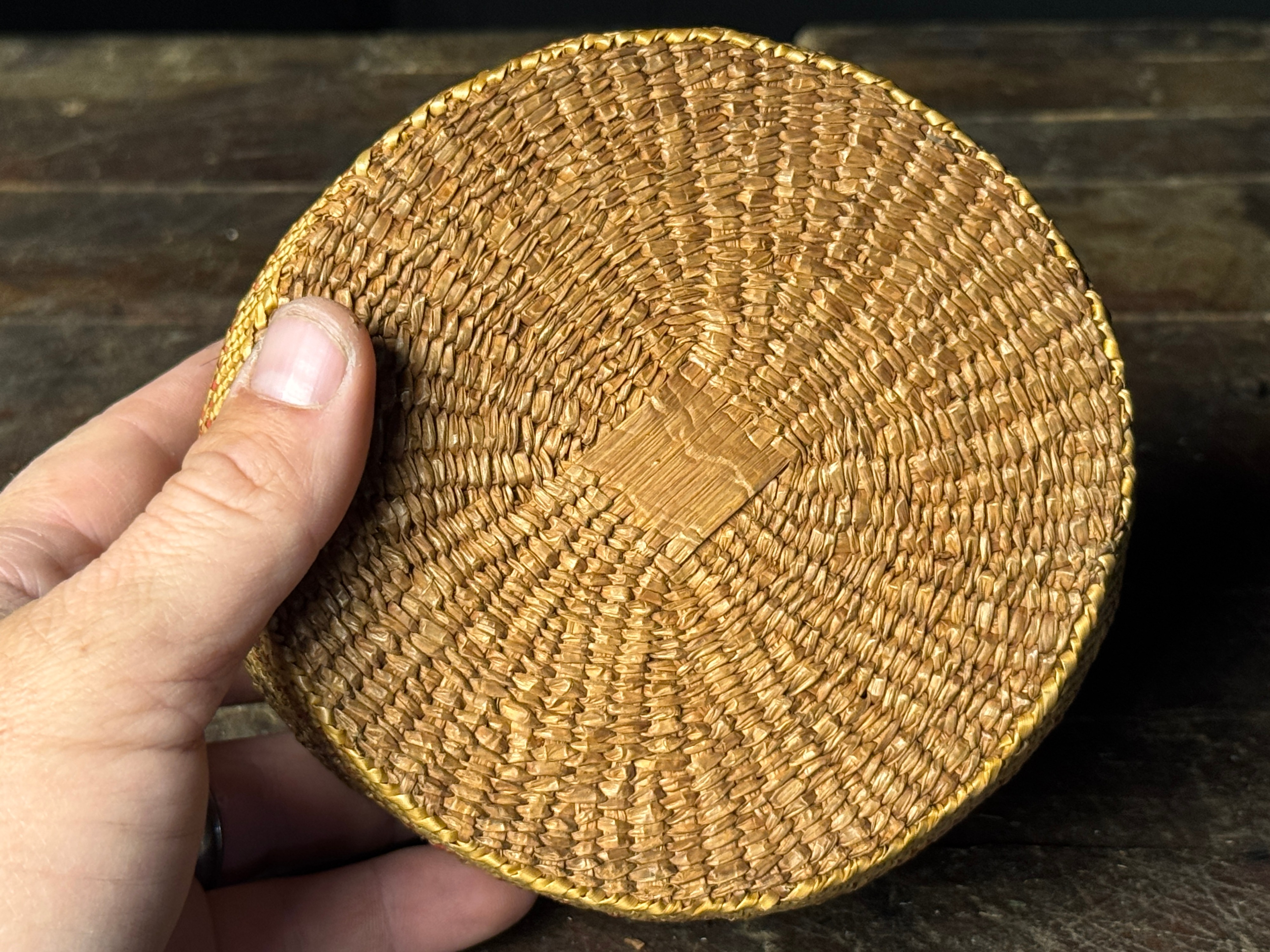 Makah Northwest Coast Coiled Basket