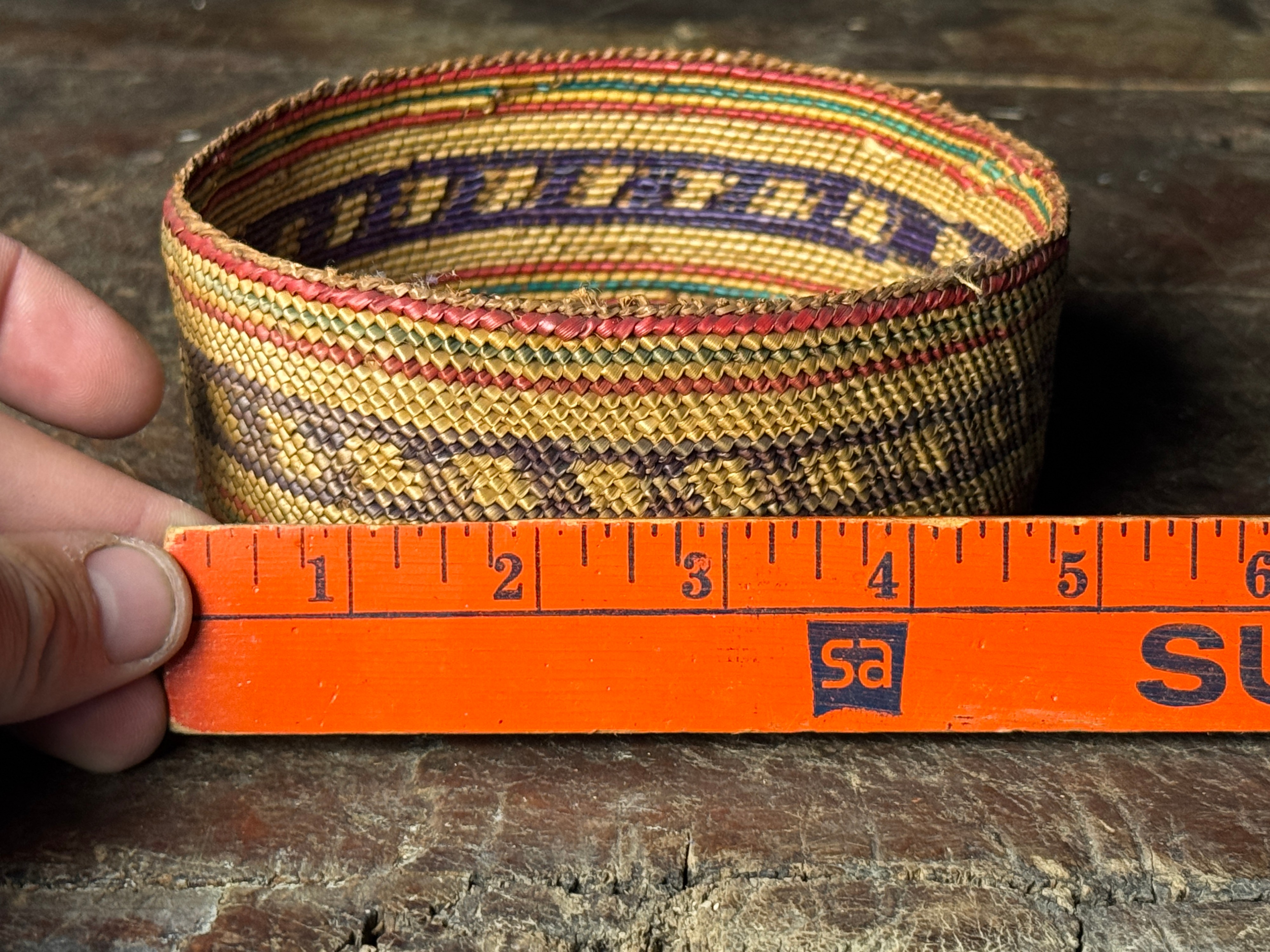 Makah Northwest Coast Coiled Basket