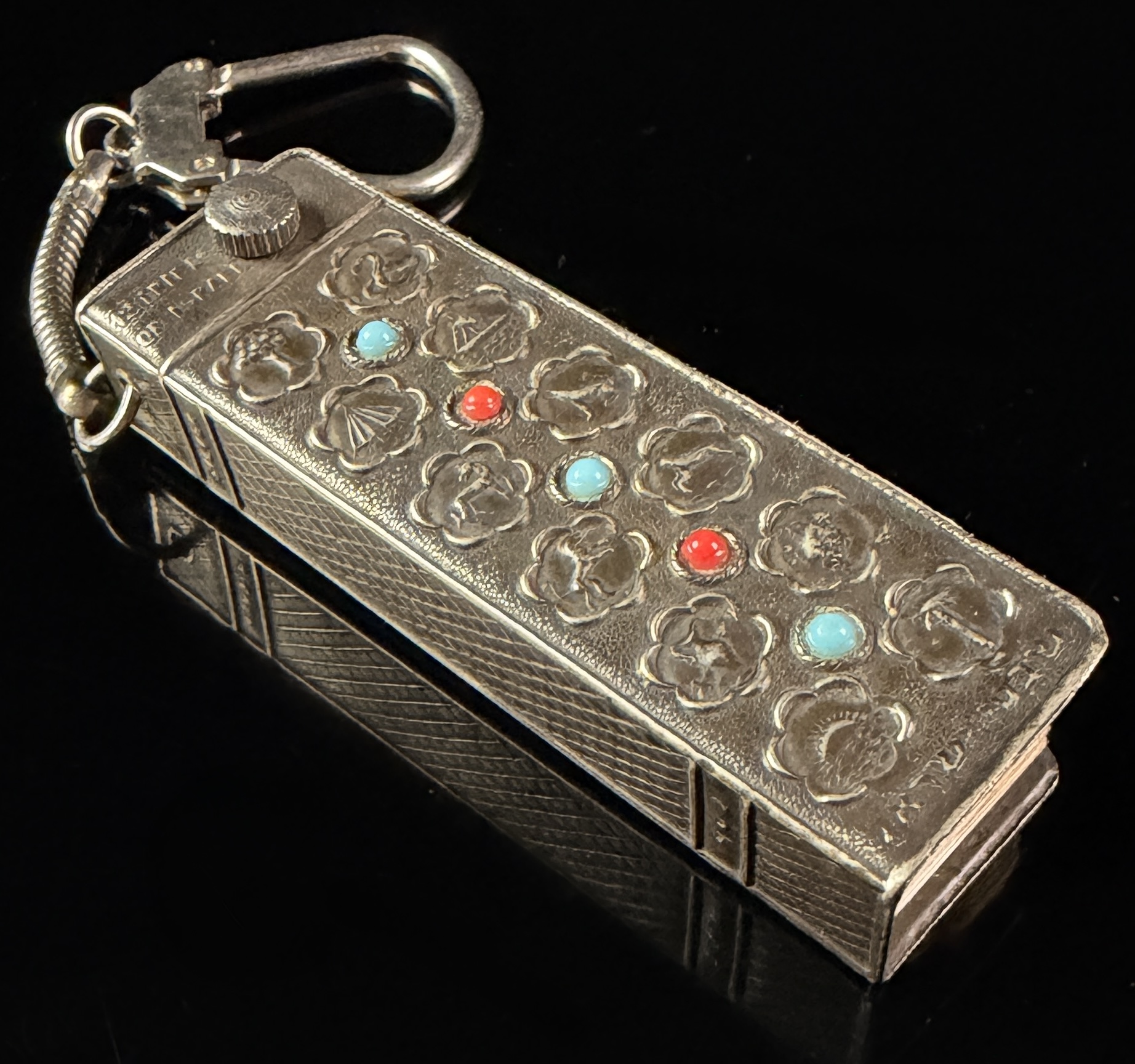Vintage Israeli Silver Twelve Tribes Address Book Keychain