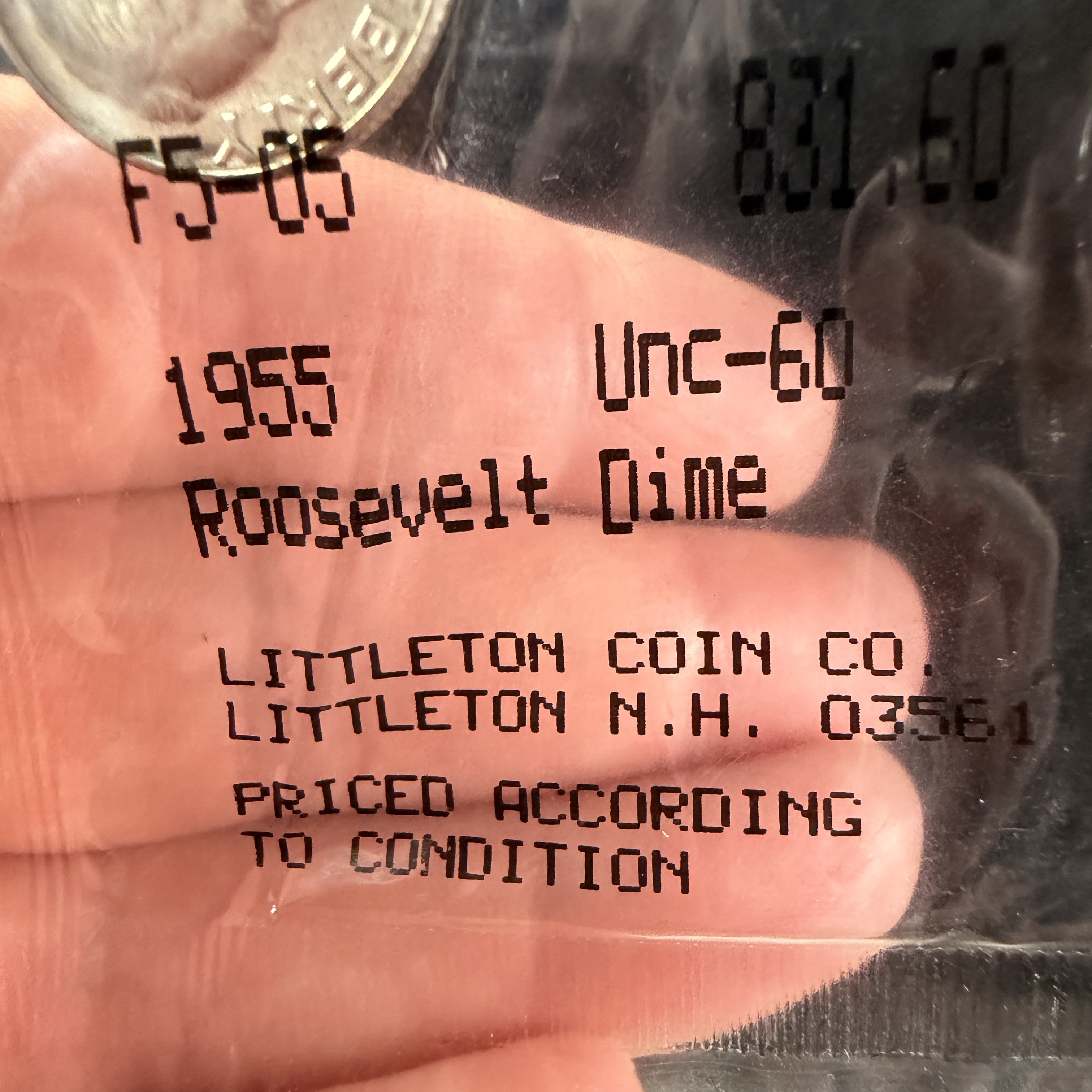 A Group of US Silver Roosevelt and Mercury Dimes from Littleton Coin Co.