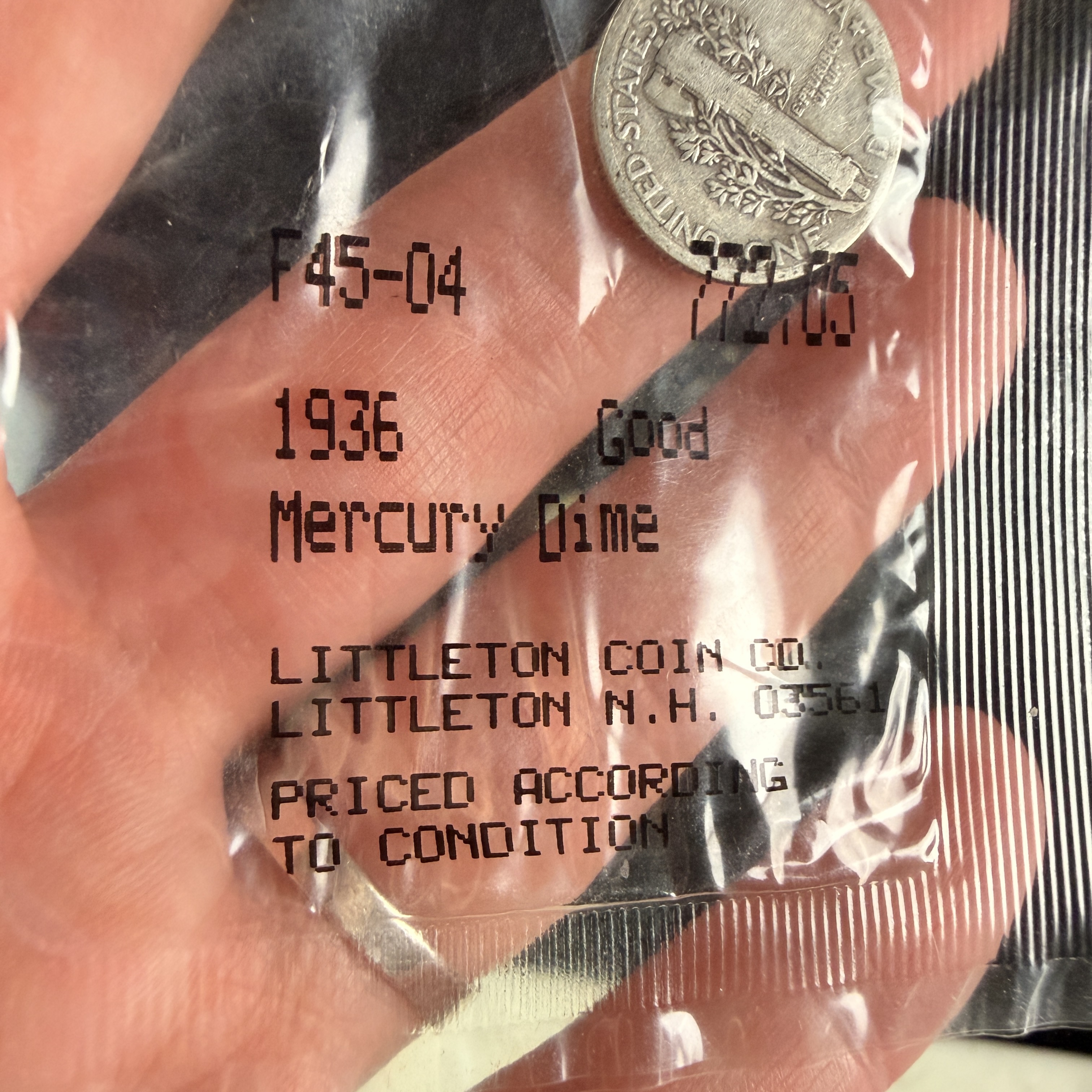 A Group of US Silver Roosevelt and Mercury Dimes from Littleton Coin Co.