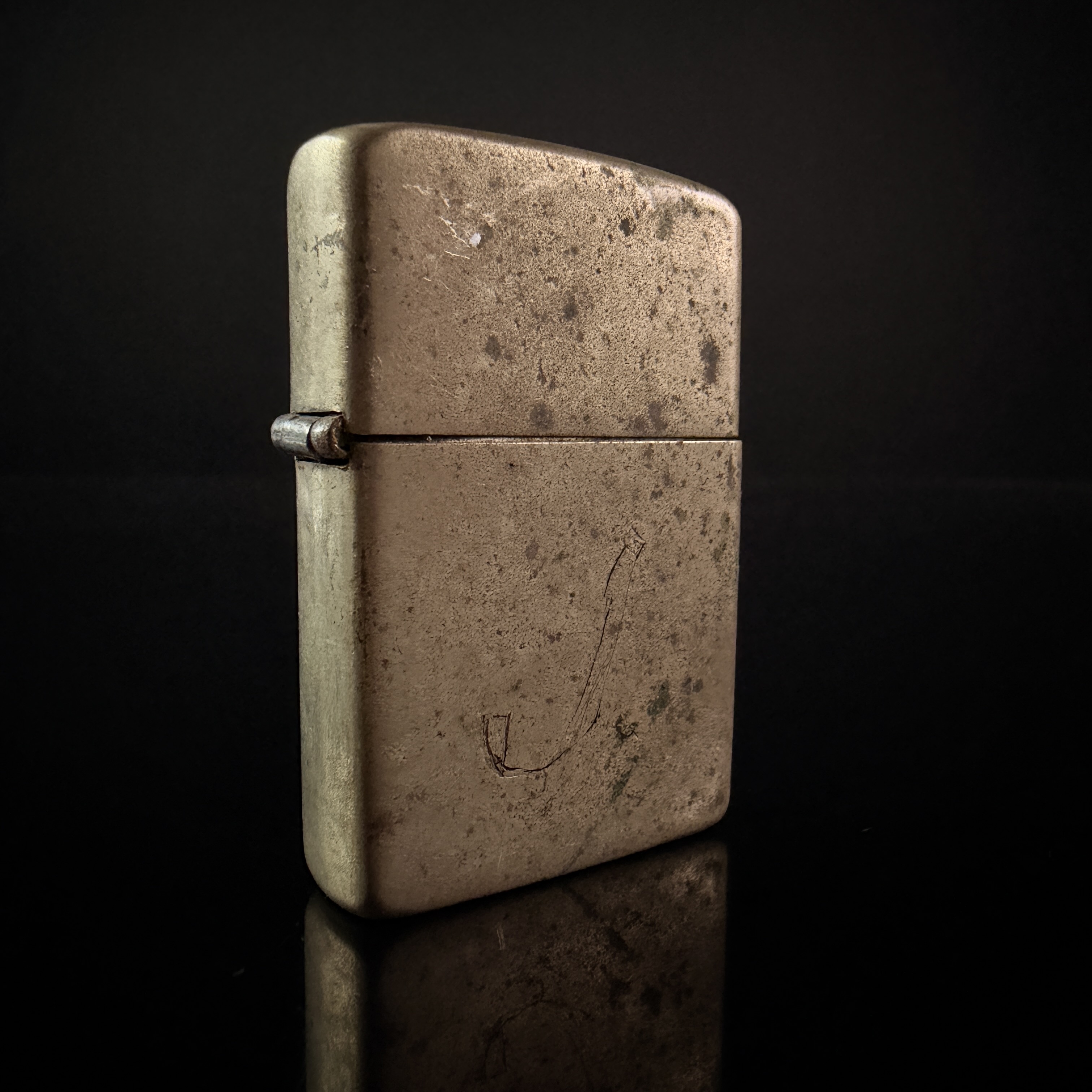 Vintage Zippo Windproof Pocket Lighter with Patent 2032695