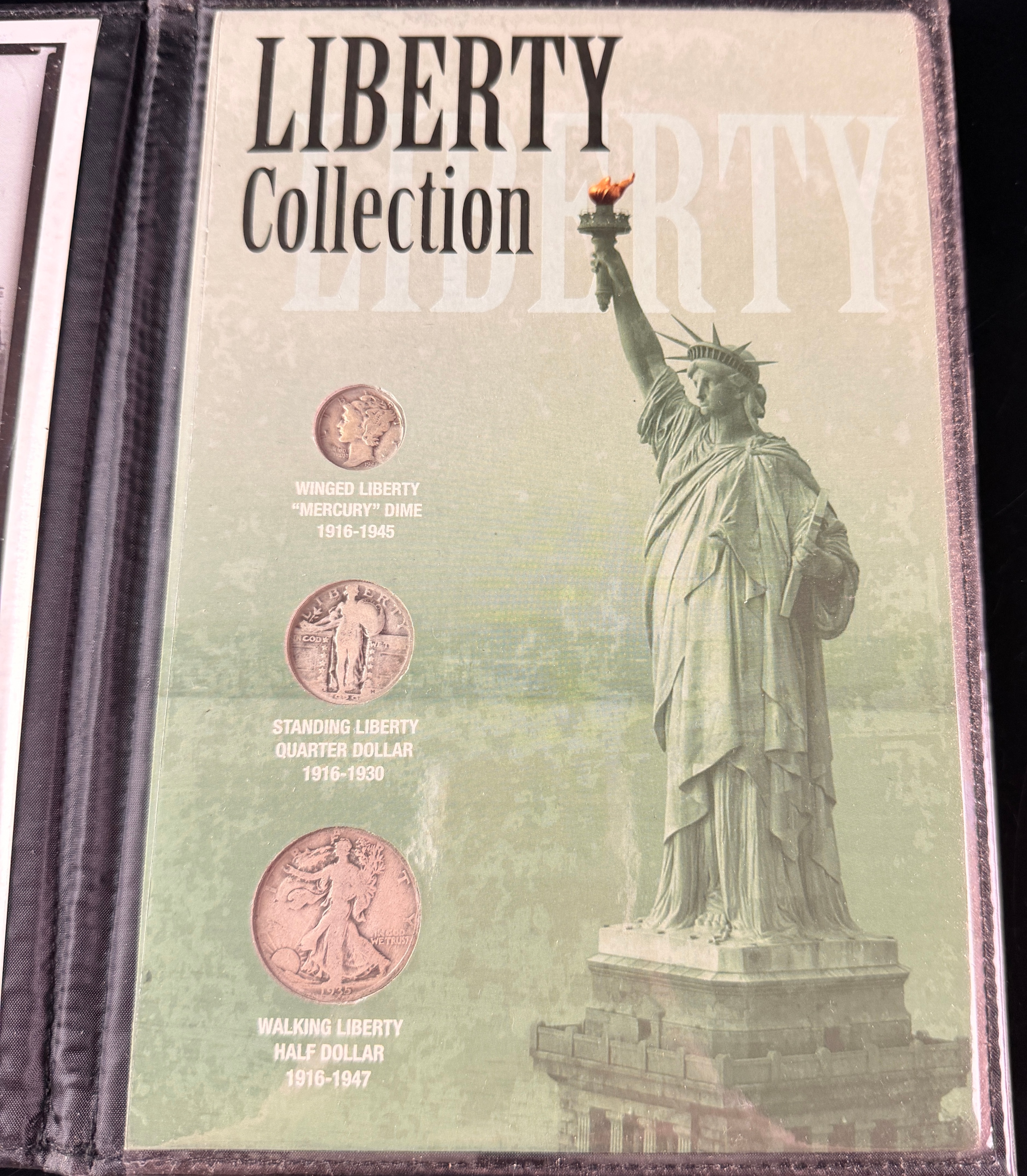 A United States Commemorative Gallery Liberty Collection Three US Silver Coin Set