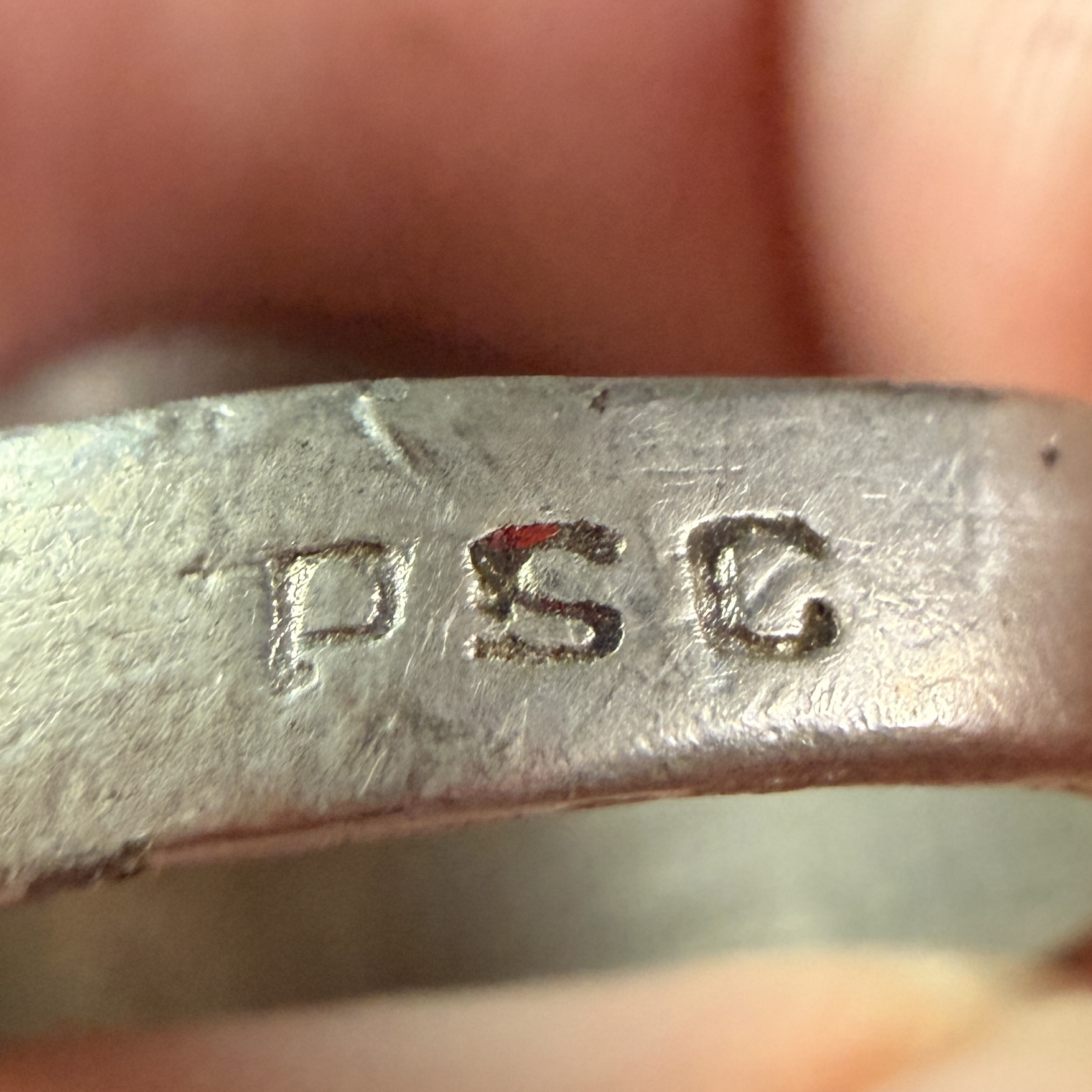 Southwestern Style Sterling Silver Multi-Stone Chip Inlay Signet Ring