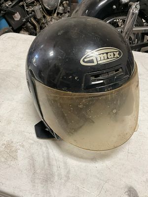 Gmax Open-Face Motorcycle Helmet Size Large. A Gmax open-face motorcycle helmet, designed for 