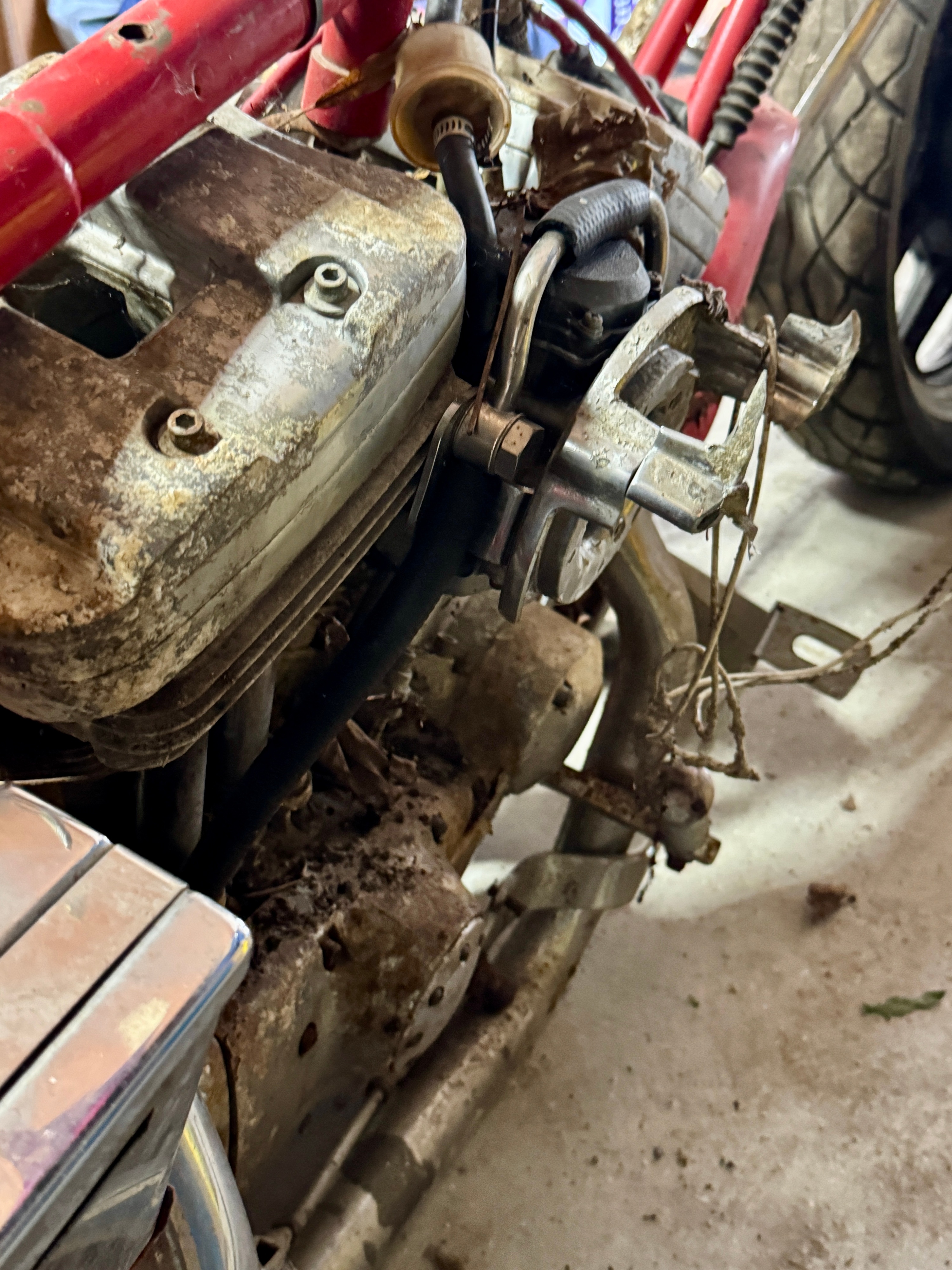 Custom Chopper Motorcycle with Harley-Davidson Evolution Engine