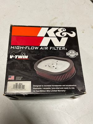 K&N HD-0910 High-Flow V-Twin Performance Air Filter. This offering consists of a single 