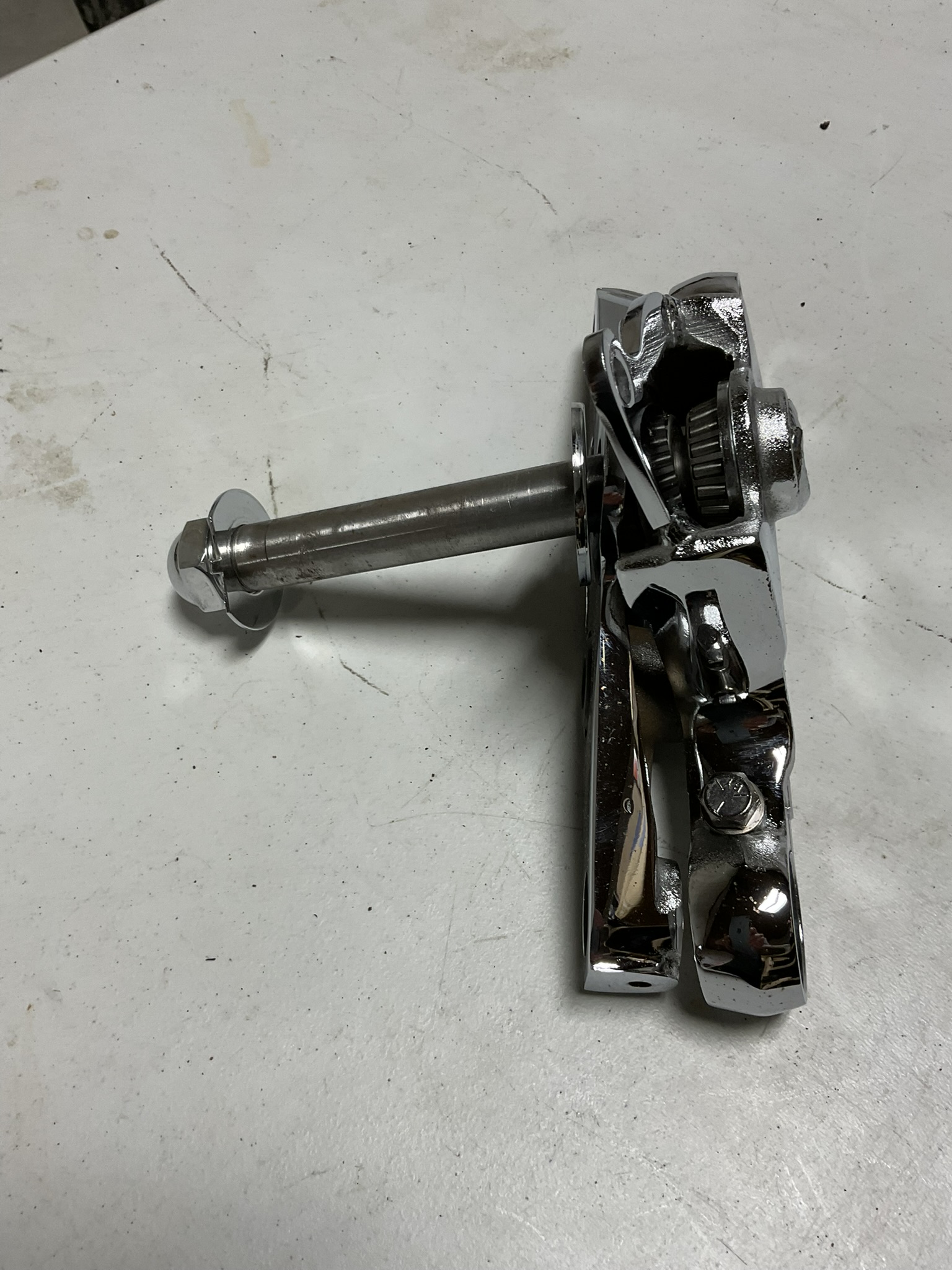 Motorcycle Chrome Wide Glide Style Triple Tree Assembly