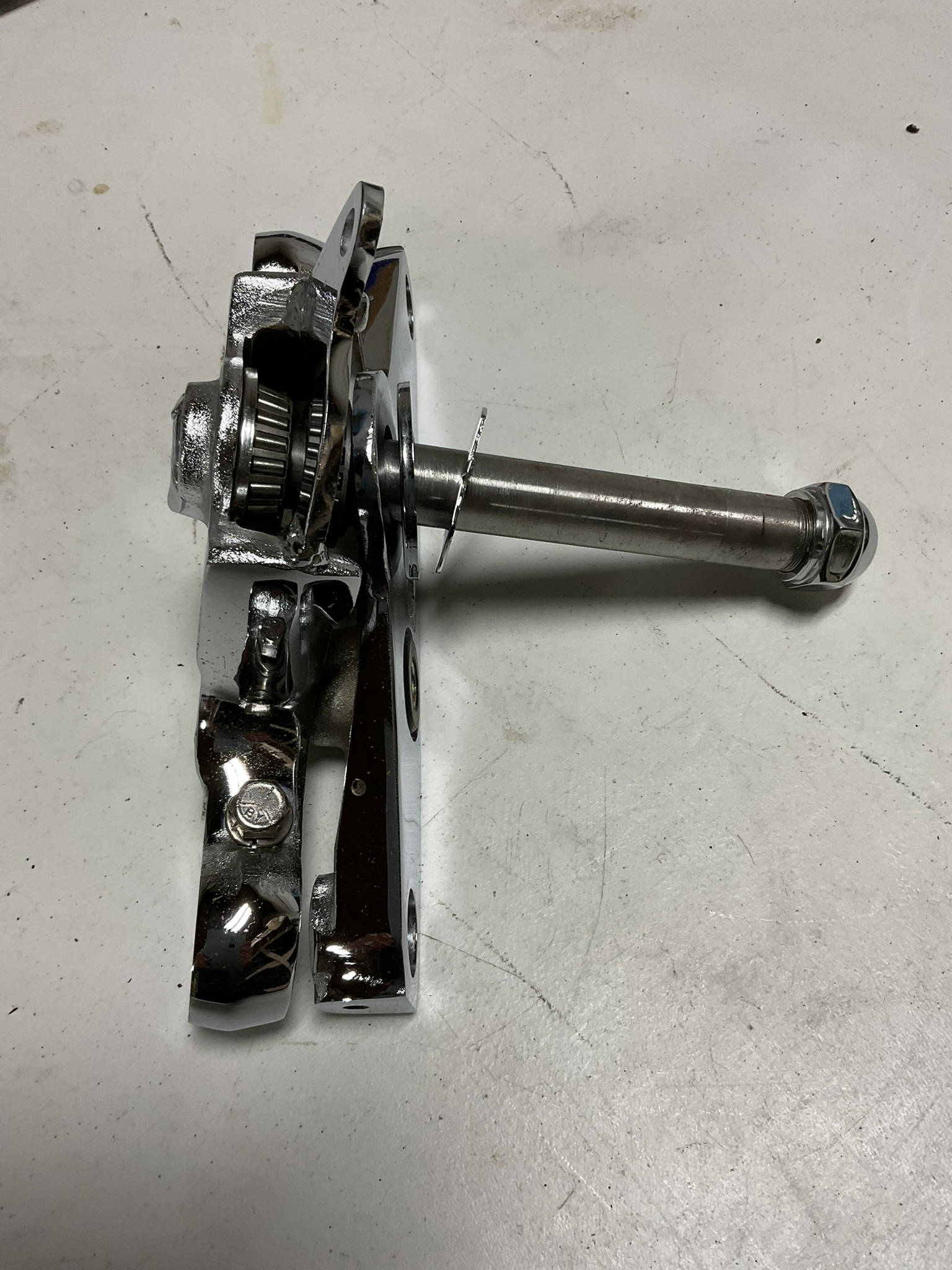 Motorcycle Chrome Wide Glide Style Triple Tree Assembly