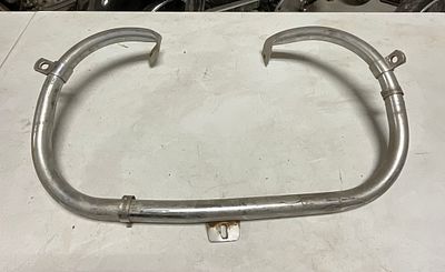 One Vintage Chrome Finish Motorcycle Engine Guard. This lot consists of one tubular steel engine 