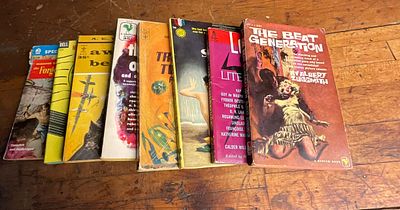 1954-1967 A Collection of Eight Vintage Mass Market Paperback Books including Science Fiction 