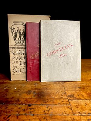 1881-1884 A Trio of Cornell University The Cornelian Yearbooks. A collection of three early 