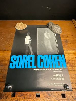 1983 Sorel Cohen Galerie Optica and P.S. 1 Exhibition Poster. A 1983 exhibition poster for the 