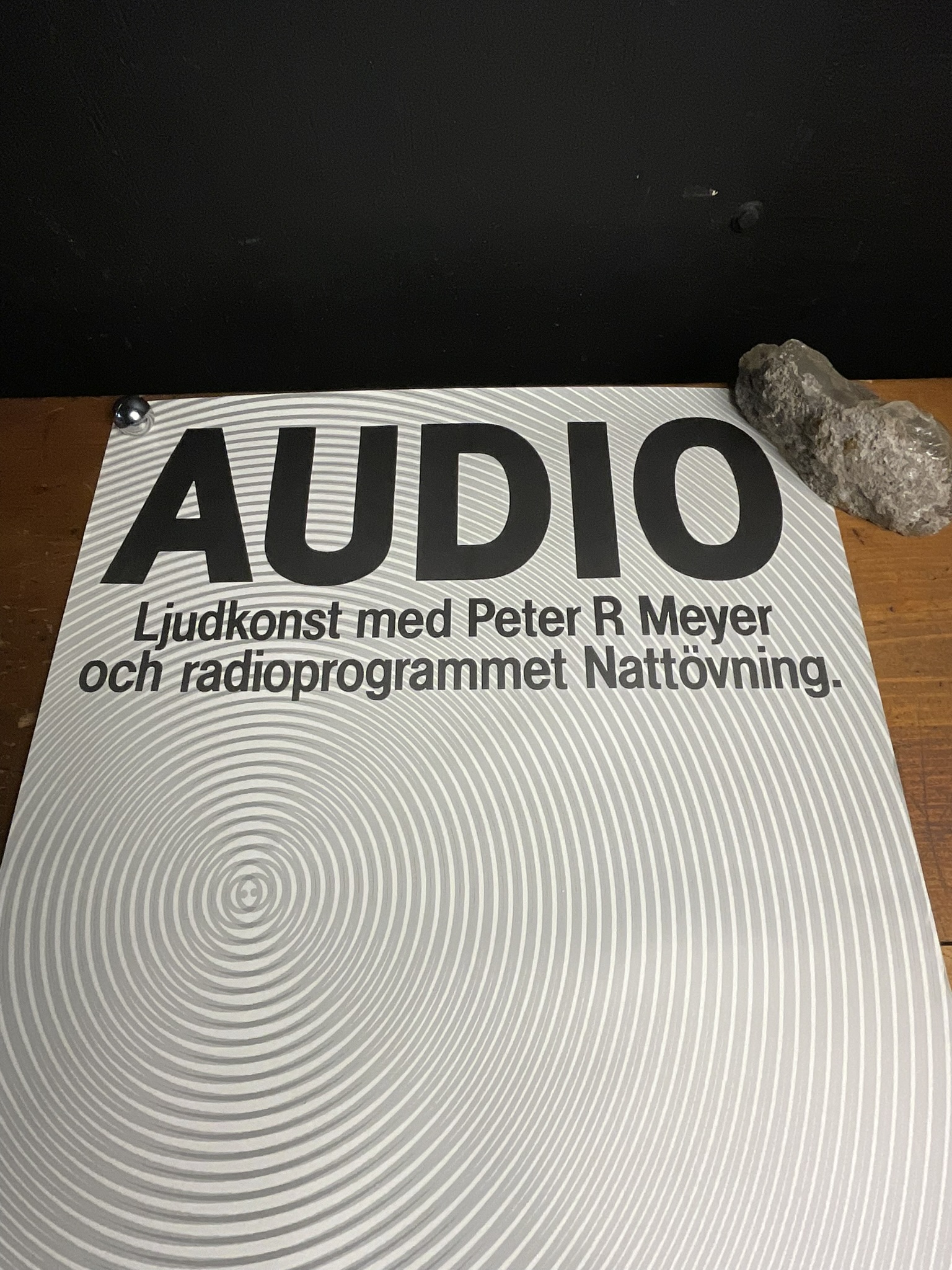 1983 Moderna Museet Audio Exhibition Poster