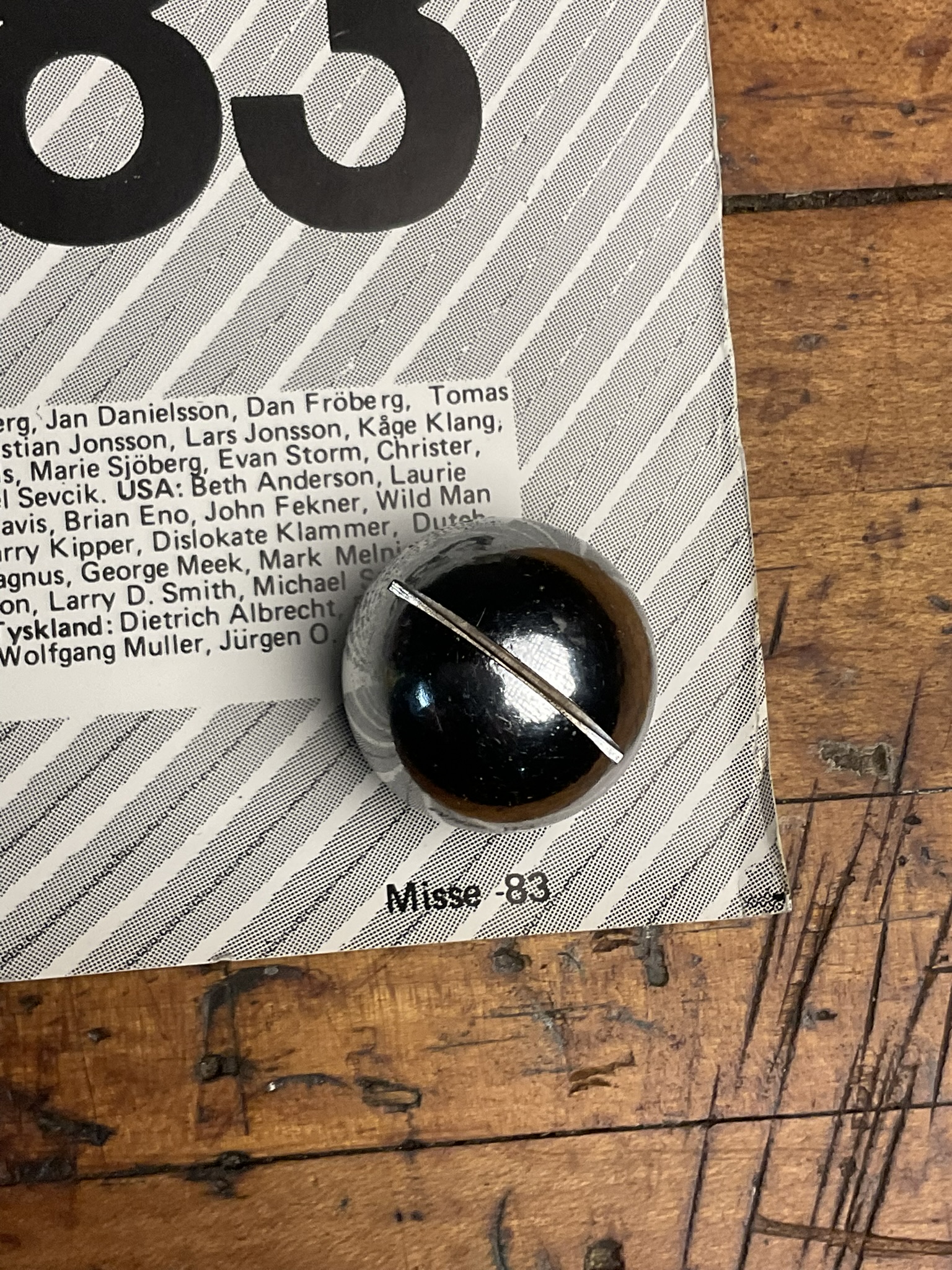 1983 Moderna Museet Audio Exhibition Poster