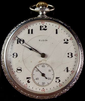 Elgin National Watch Co. Strand Grade 17 Jewel Open Face Pocket Watch. A 16-size open-face 