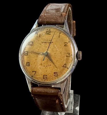 Elgin Sportsman 17 Jewel Manual Wind Wristwatch Reference 6926. A vintage manual wind wristwatch 