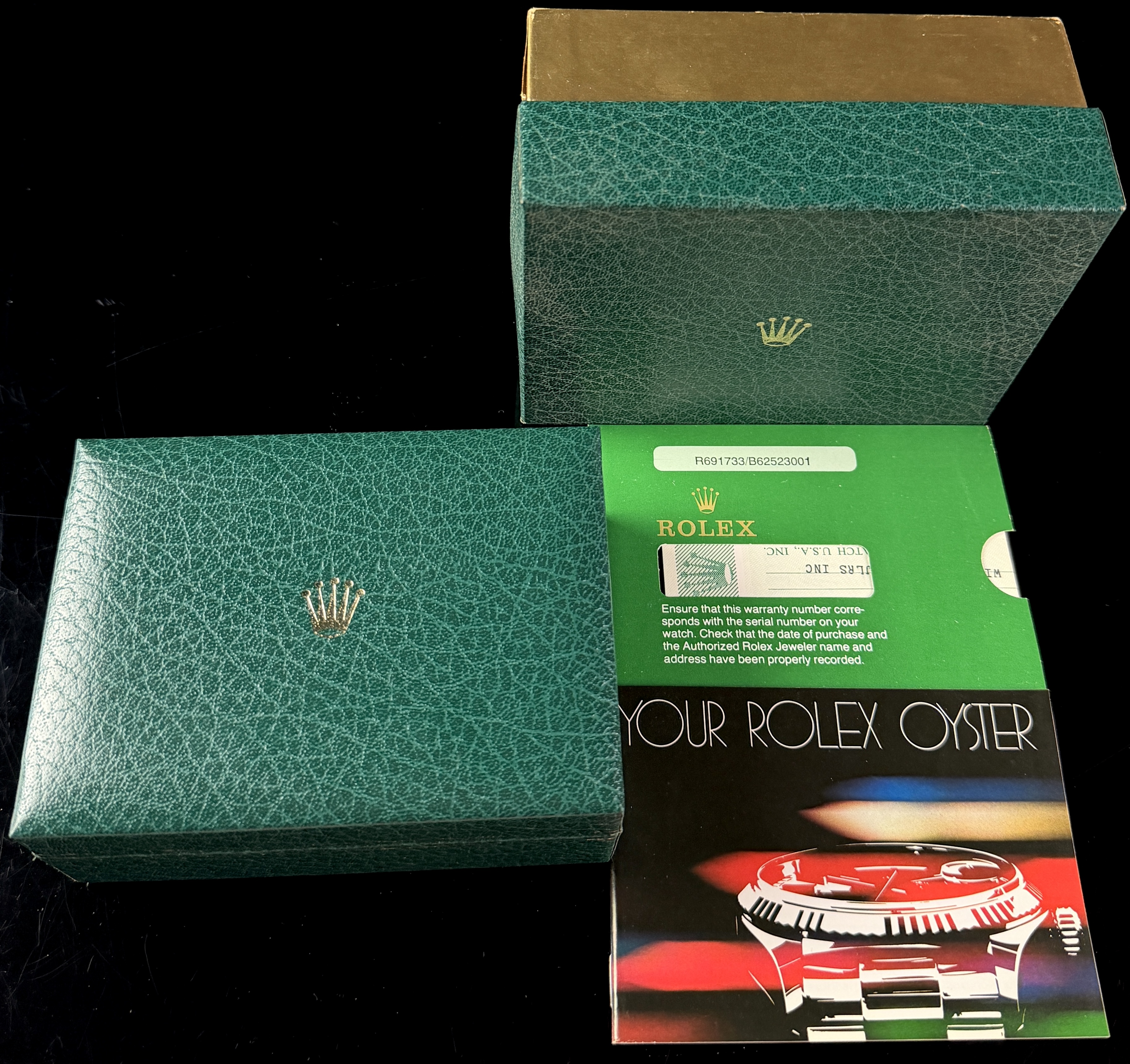 Rolex Datejust Reference 691733 Presentation Box and Paperwork