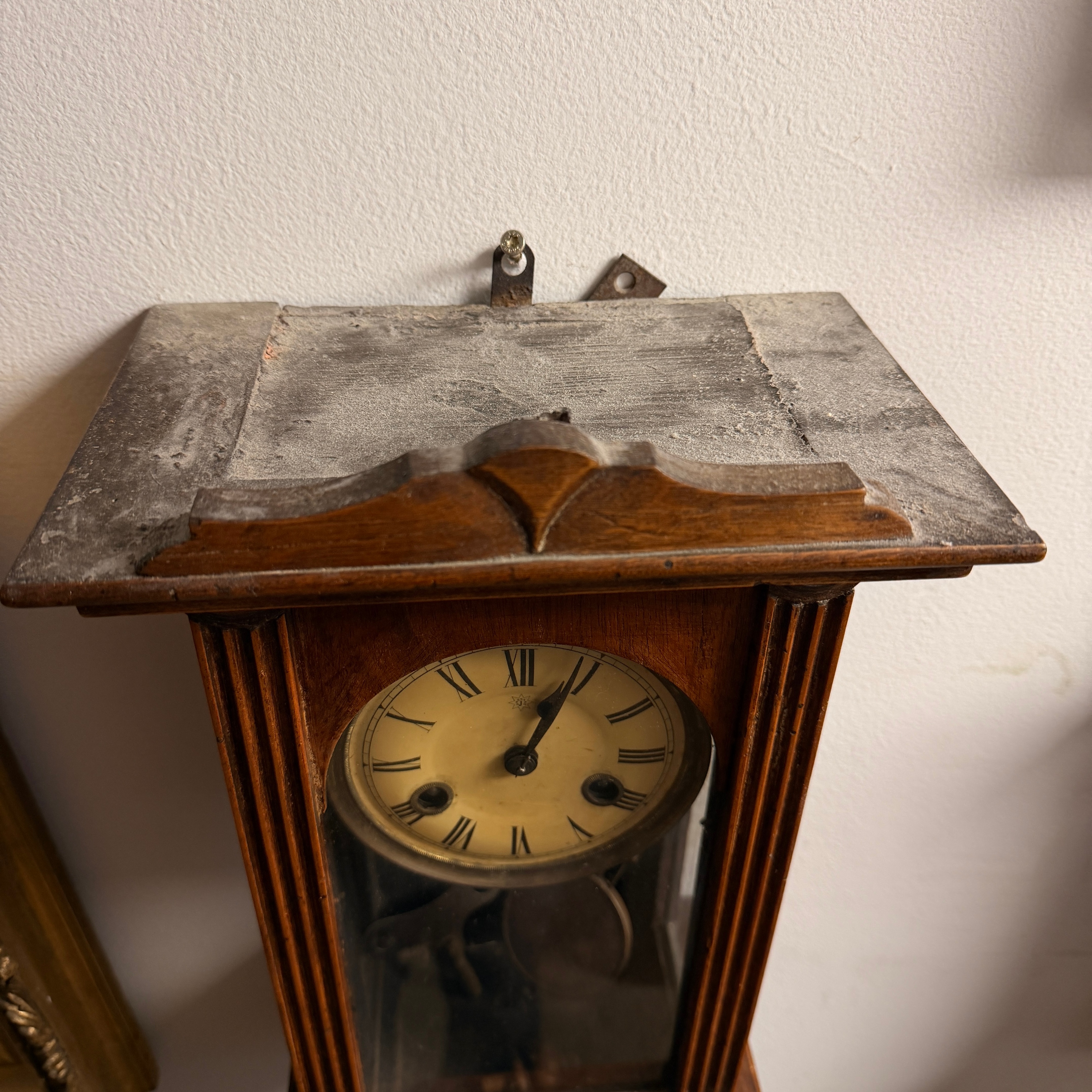 Antique Junghans Wood Case Regulator Wall Clock