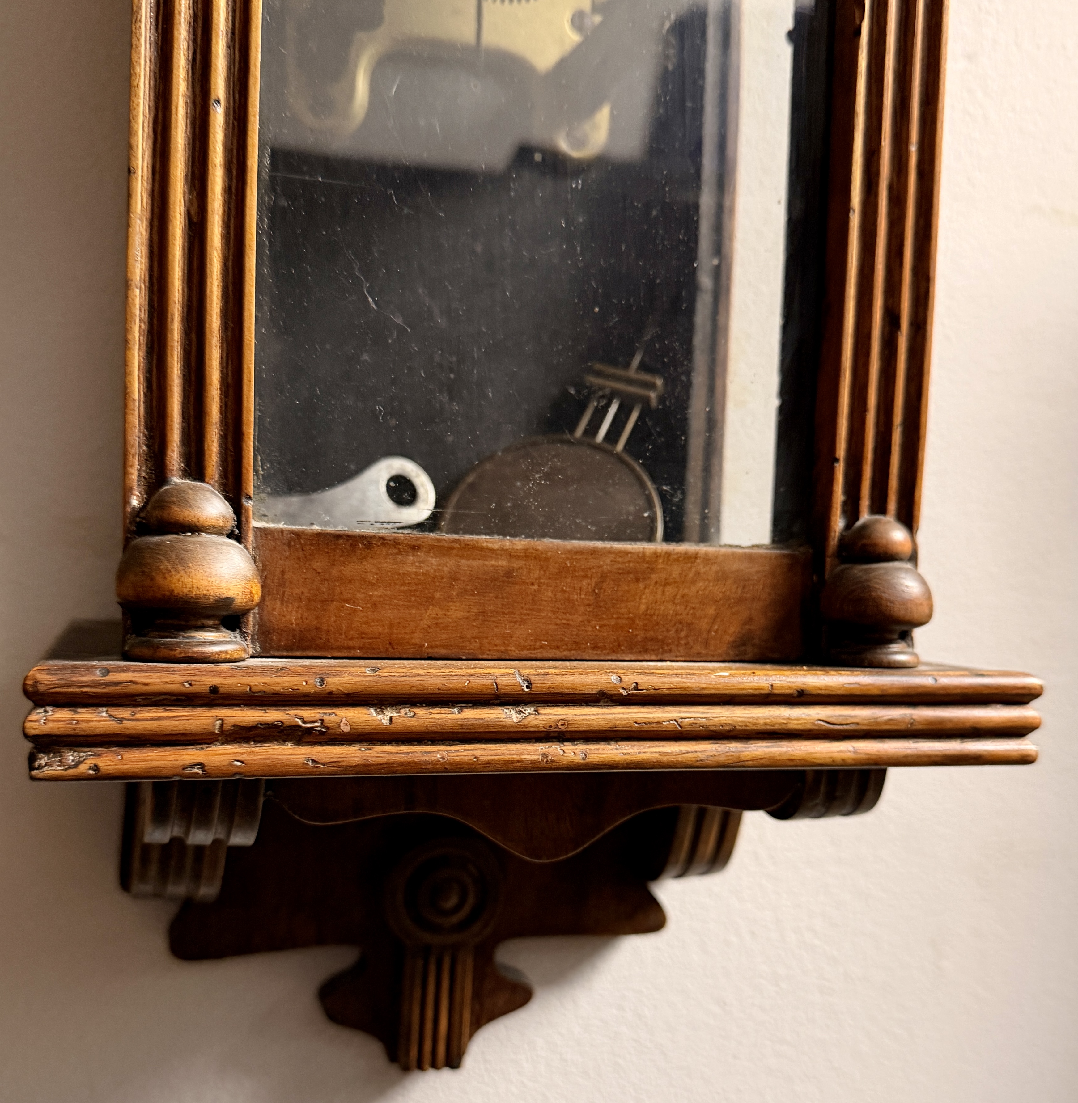 Antique Junghans Wood Case Regulator Wall Clock