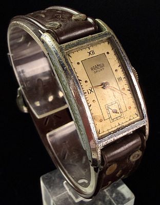 Roamer Sport Stainless Steel and Base Metal Manual Wind Wristwatch Reference 3706. A Swiss-made 