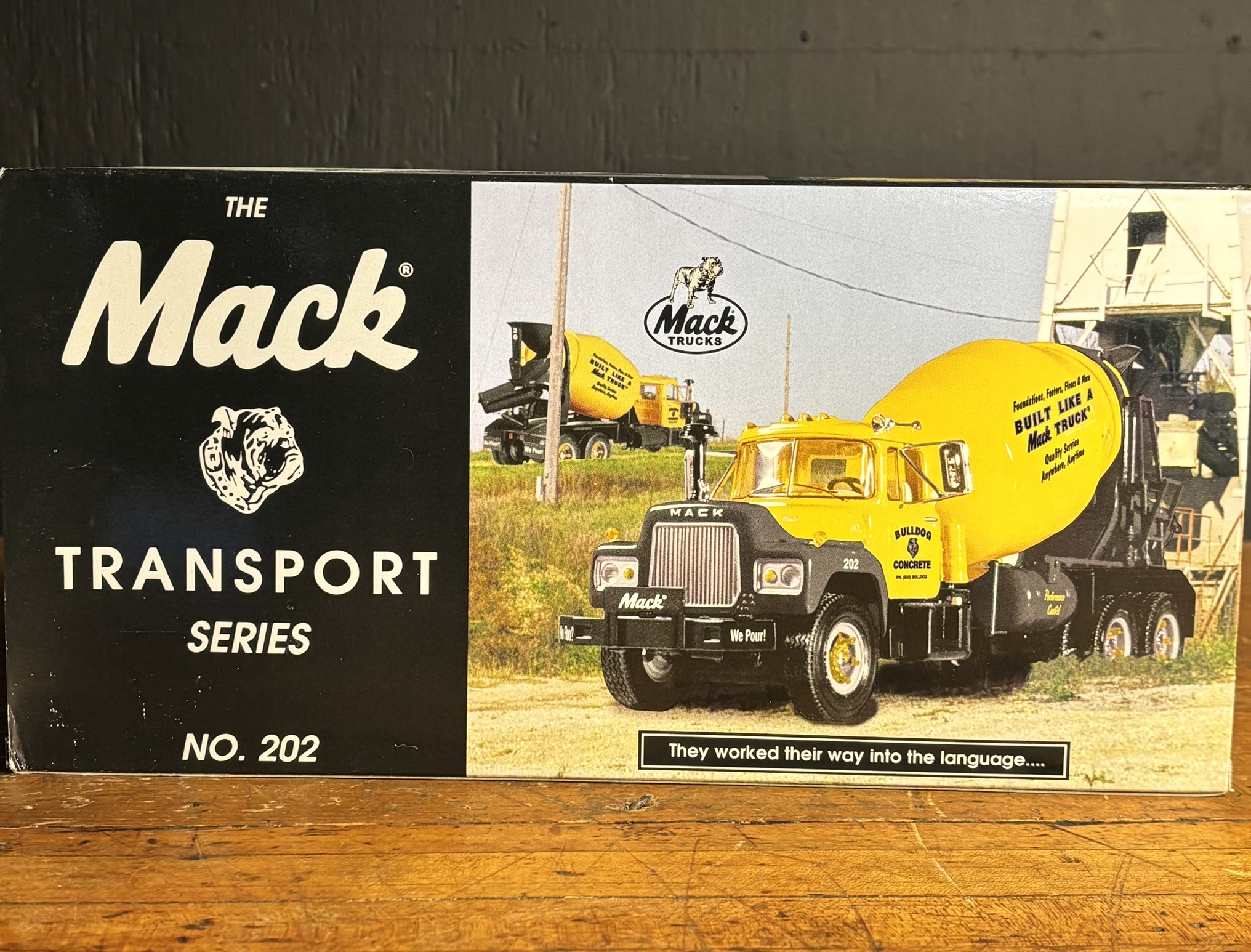 First Gear Mack Transport Series No. 202 Model R-600 Mixer Die-Cast Toy in the Box