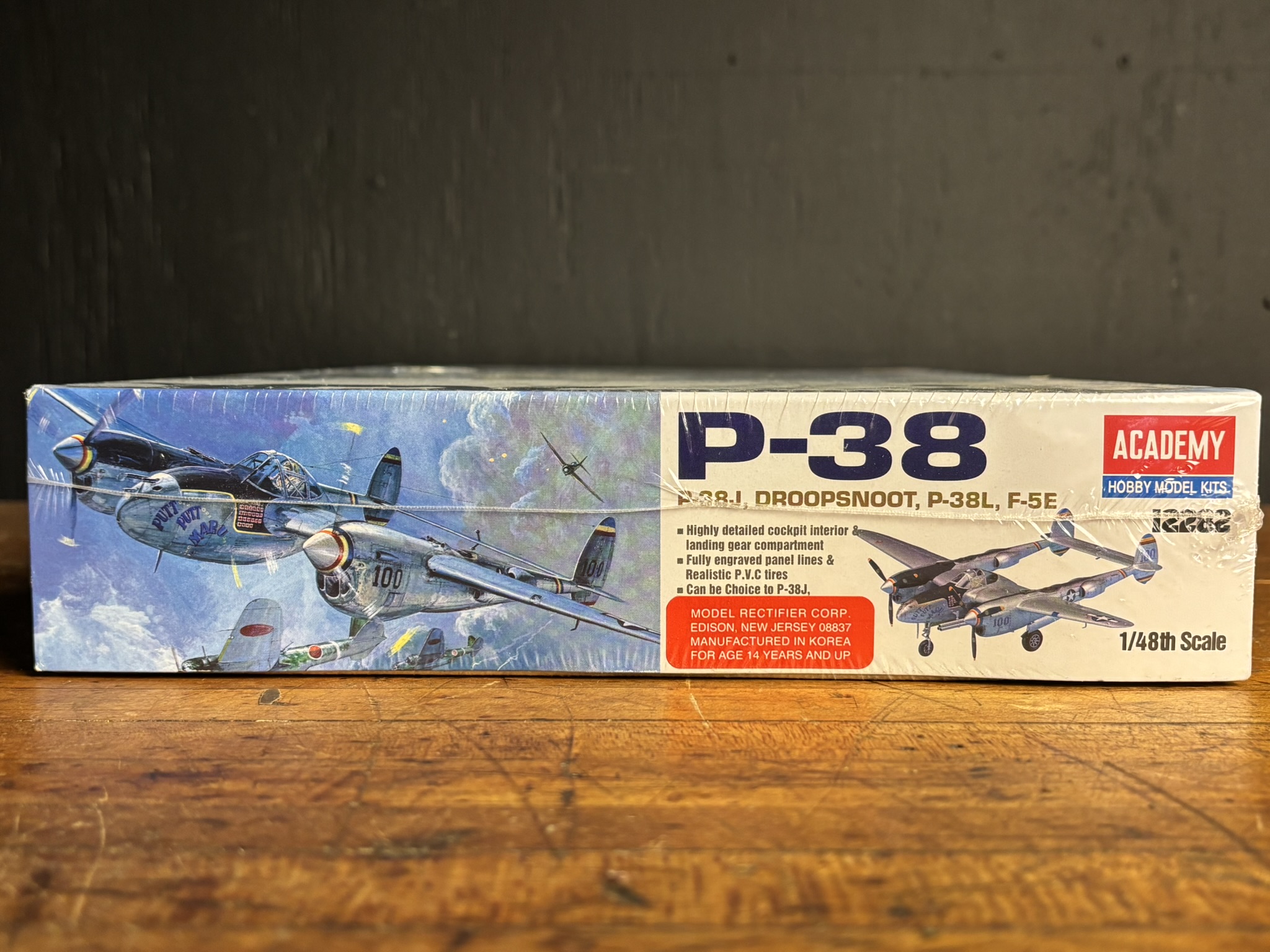 Academy 1/48 Scale P-38 Lightning Combination Version Model Kit