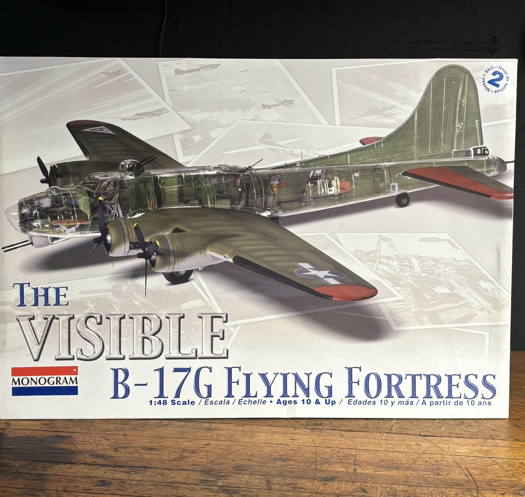 Monogram 1:48 Scale The Visible B-17G Flying Fortress Model Kit 85-5614