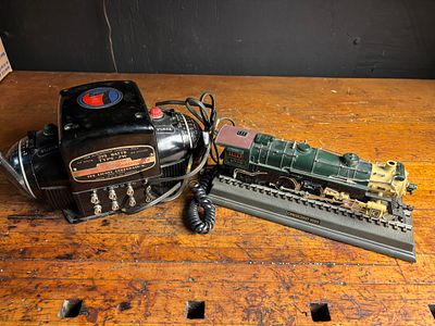 Lionel Trainmaster Type ZW Transformer and a Crescent 1925 Locomotive Novelty Telephone. This 