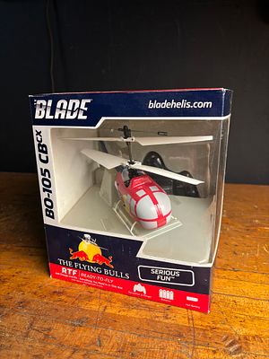 Blade The Flying Bulls Red Bull BO-105 CBCX Ready-To-Fly Radio-Controlled Coaxial Helicopter Set. 