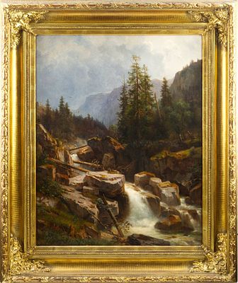 Alois Bub&aacute;k (1824-1870) - Alois Bub&aacute;k (1824-1870). MOUNTAIN TORRENT1862–1866Oil on canvas, 78&times;62 cm 
