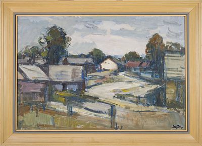 Alois Luk&aacute;šek (1911-1984) - Alois Luk&aacute;šek (1911-1984). LHOTKAOil on board, 55&times;80 cm (68&times;93 cm) 