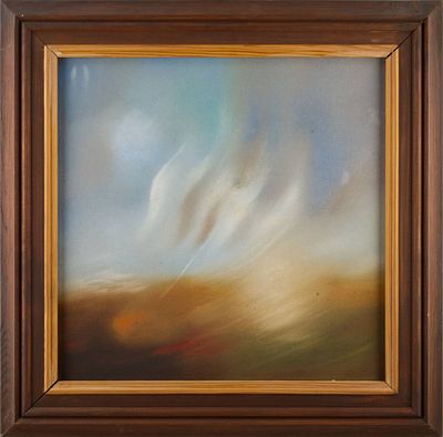 Oldřich Eichler (1941-2014) - Oldřich Eichler (1941-2014). EXALTATION1987Oil on canvas, 39&times;39 cm 