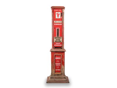 Schokoladenautomat Kobold, Hamburg-Altona um 1920Dekorativer Automat für Kobold-Schokolade der 