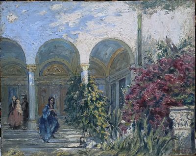 Ulisse Caputo (Salerno 1872 -Parigi 1948) - Ulisse Caputo (Salerno 1872 -Parigi 1948) In villa 